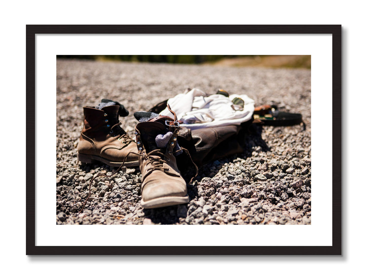 Framed photograph of Cool Off by Dylan Ozanich, Black frame, Borders