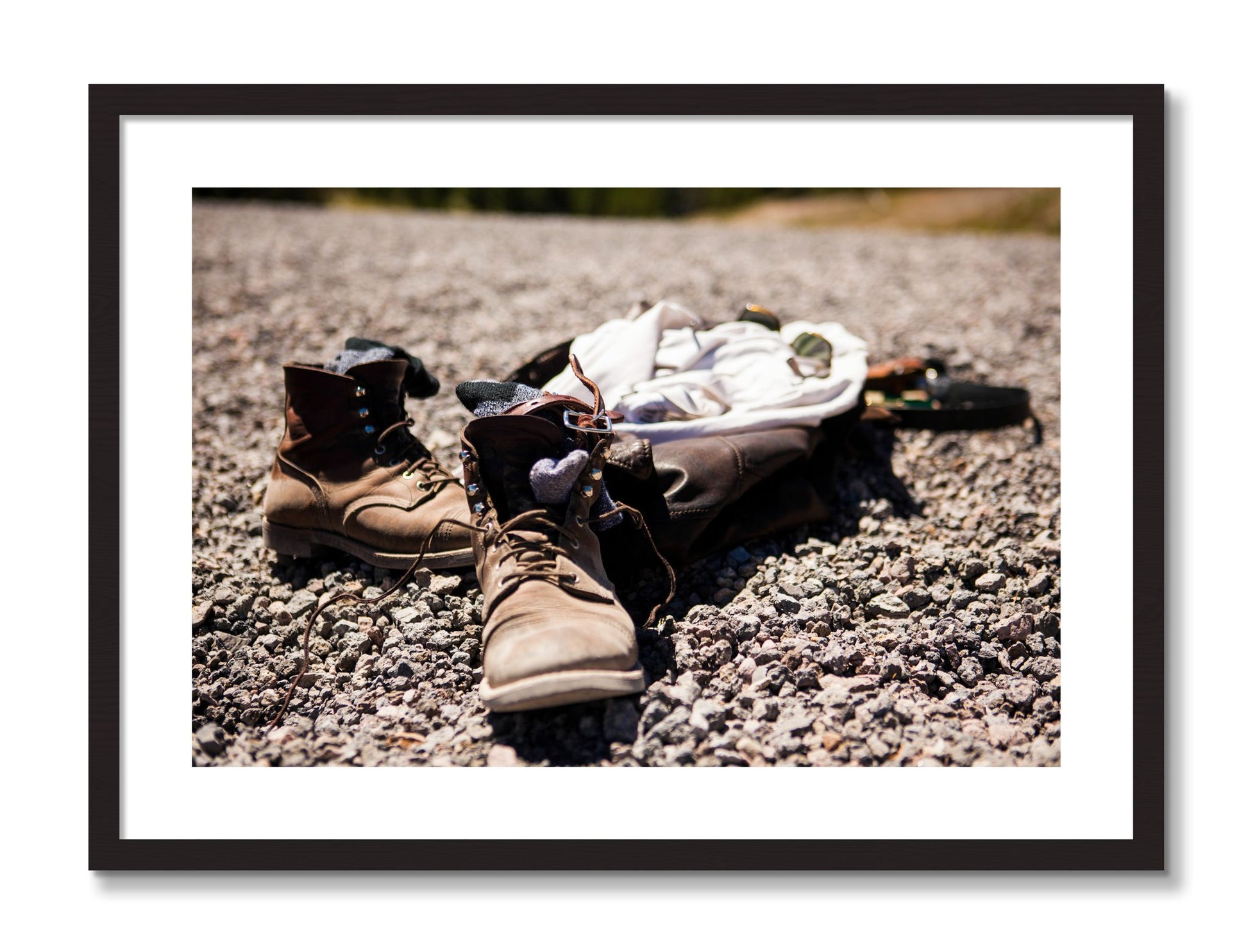 Framed photograph of Cool Off by Dylan Ozanich, Black frame, Borders
