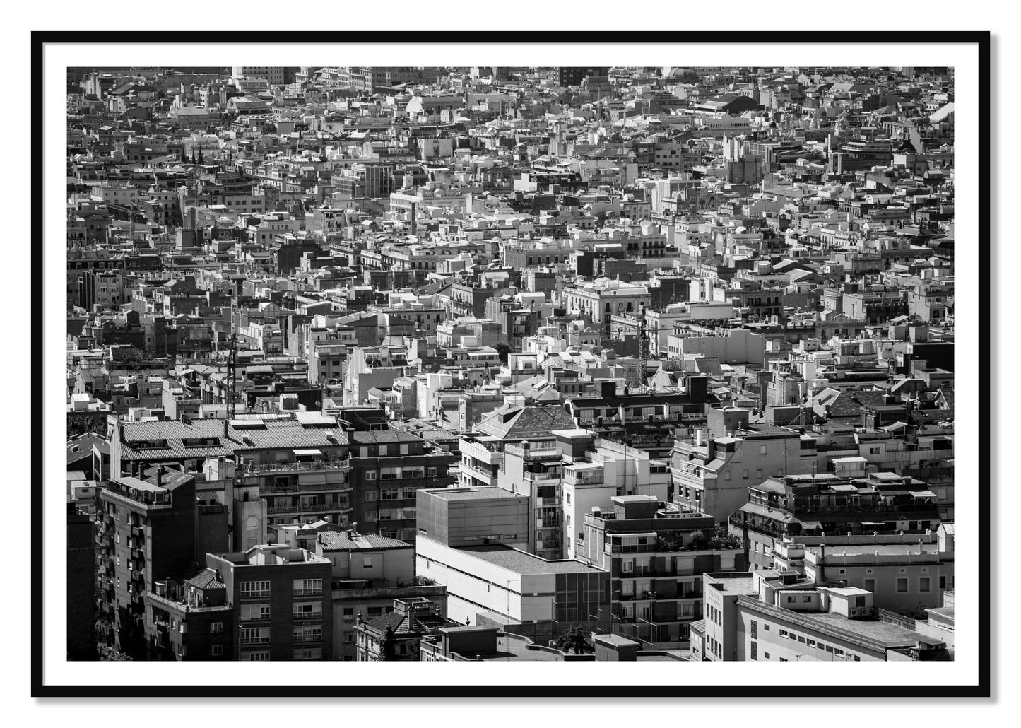 Coompressed by Dylan Ozanich, 48×72 print with a White Border in a Black frame