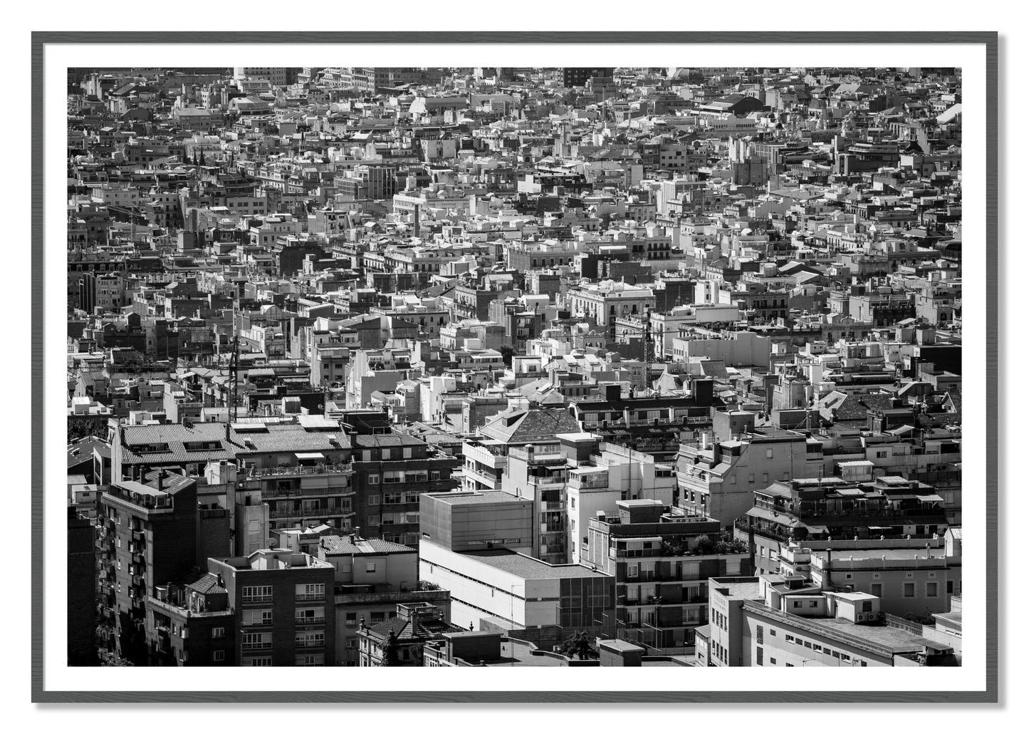 Coompressed by Dylan Ozanich, 48×72 print with a White Border in a Grey frame