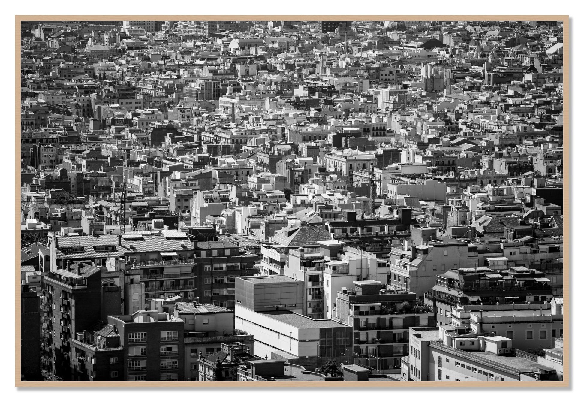 Coompressed by Dylan Ozanich, 48×72 Full Bleed Print in an Oak frame