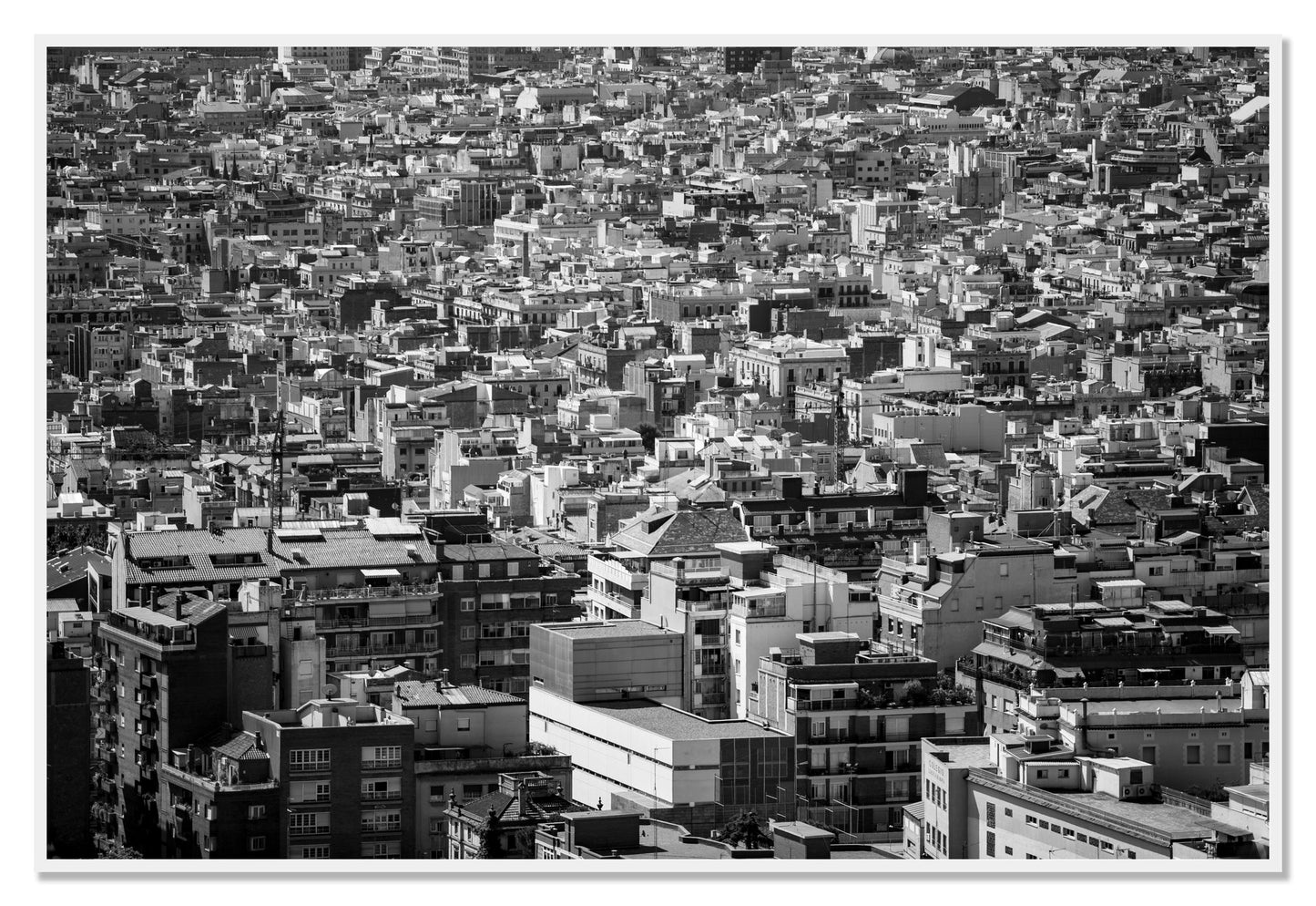 Coompressed by Dylan Ozanich, 48×72 Full Bleed Print in a White frame