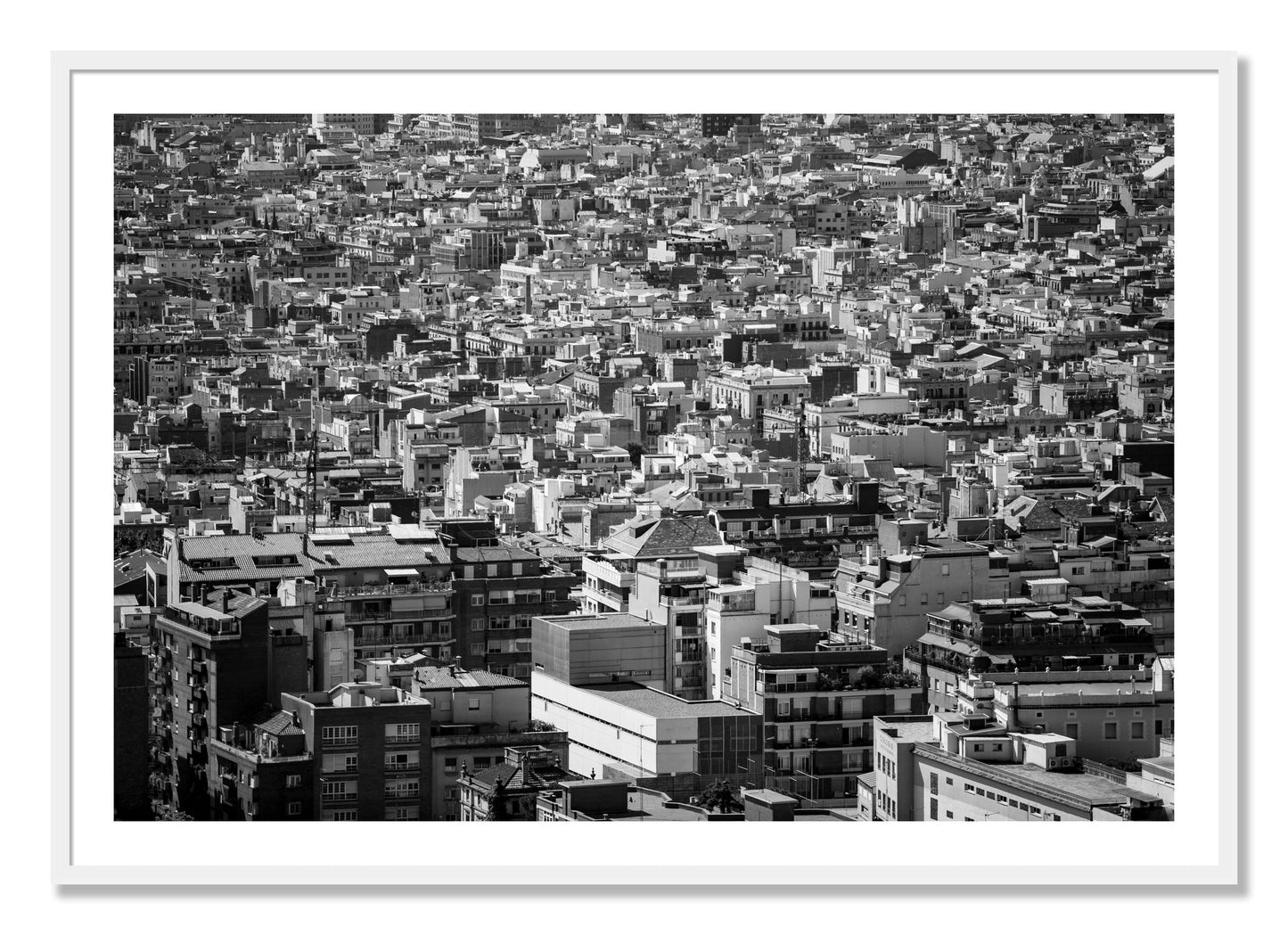 Framed photograph of Coompressed by Dylan Ozanich, White frame, Borders