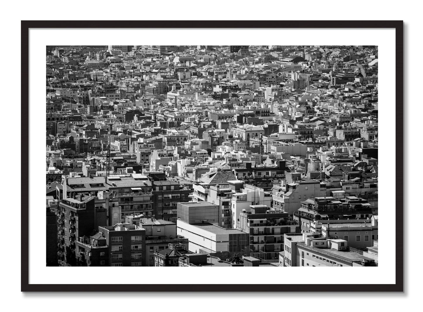 Framed photograph of Coompressed by Dylan Ozanich, Black Walnut frame, Borders