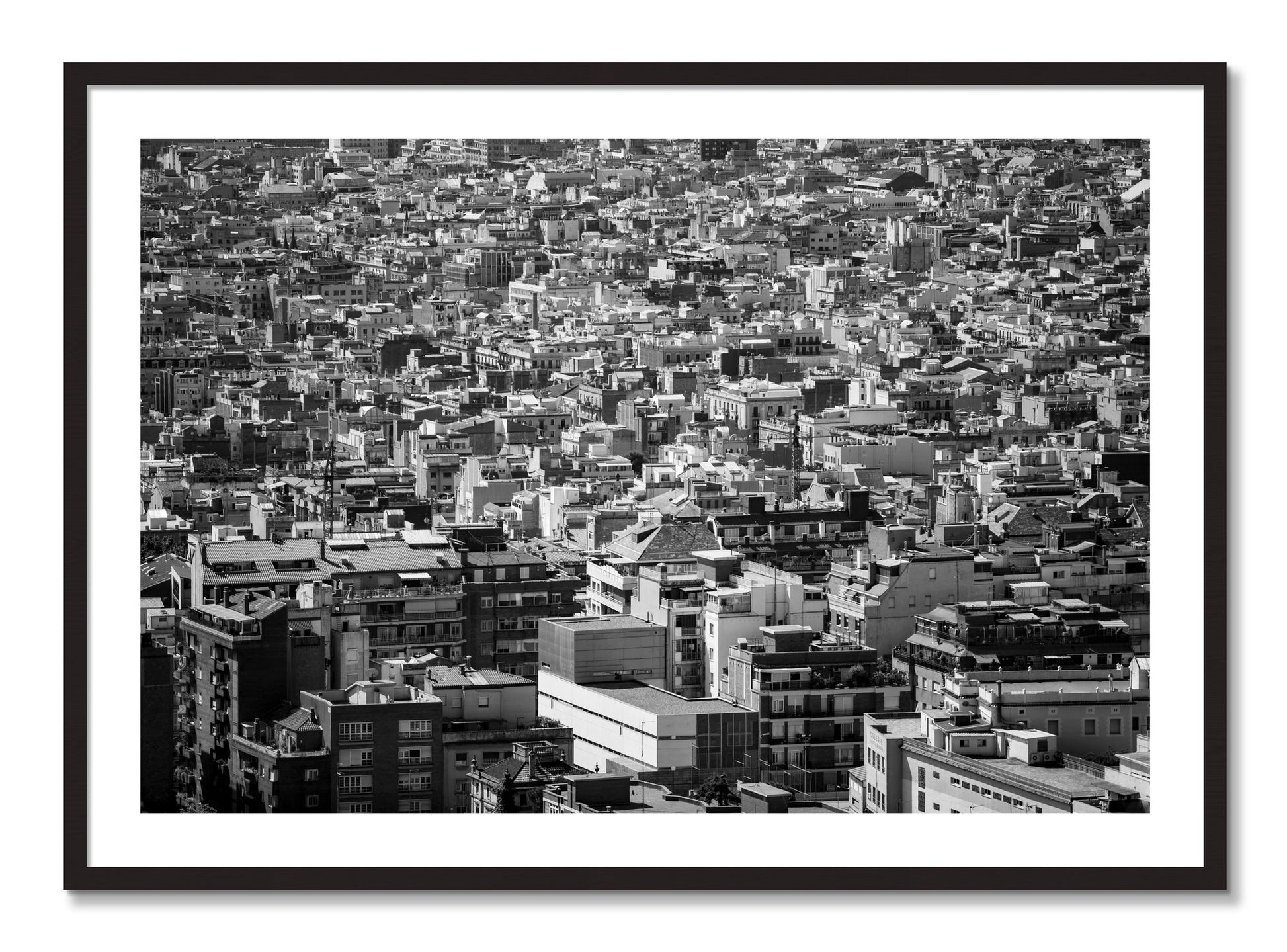 Framed photograph of Coompressed by Dylan Ozanich, Black Walnut frame, Borders