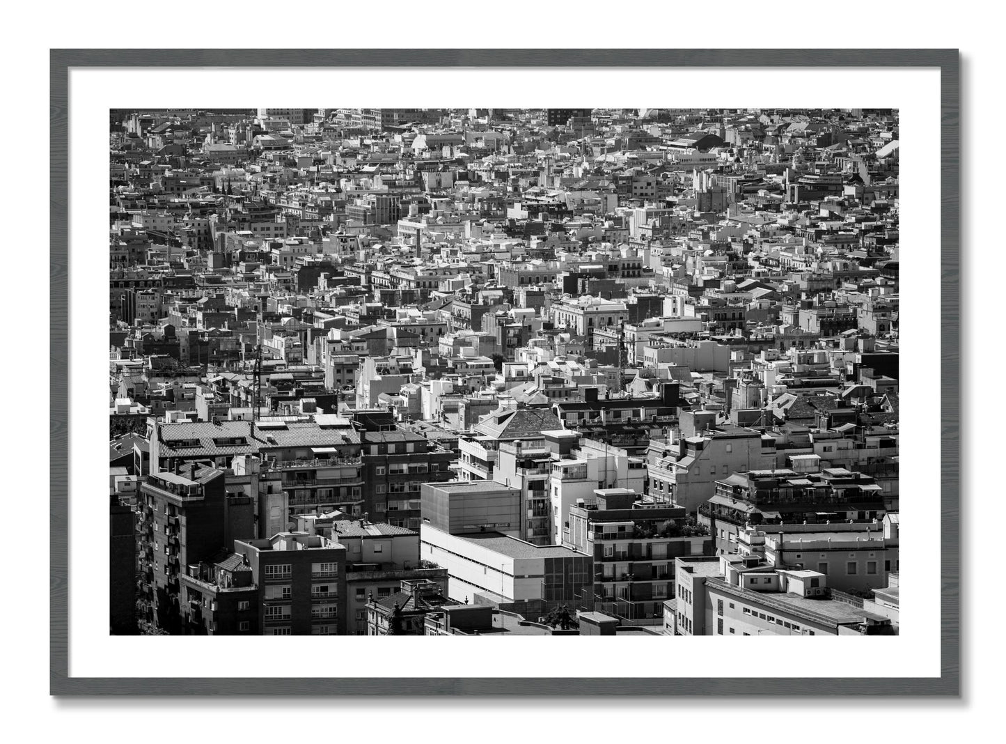 Framed photograph of Coompressed by Dylan Ozanich, Grey frame, Borders