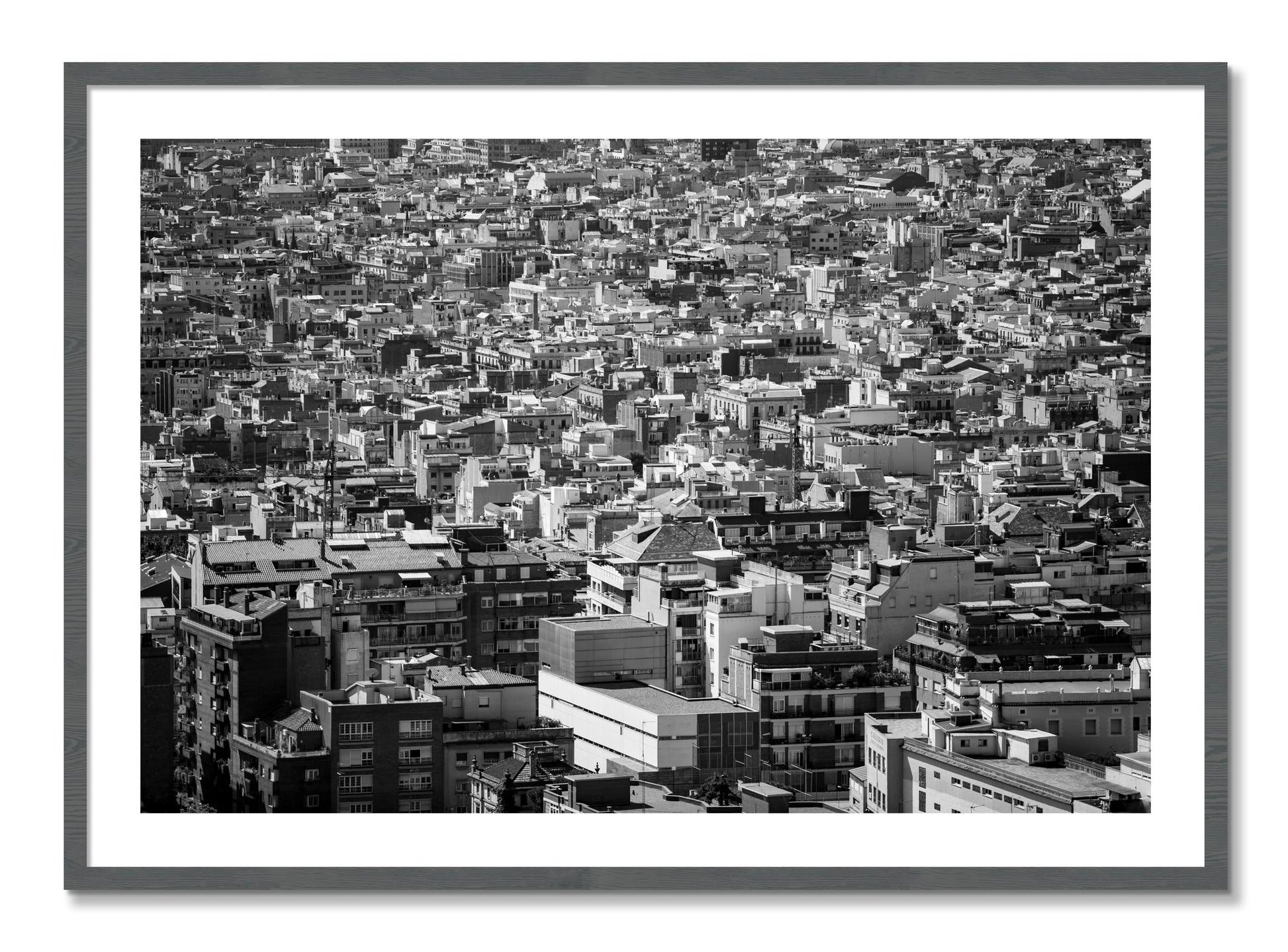 Framed photograph of Coompressed by Dylan Ozanich, Grey frame, Borders