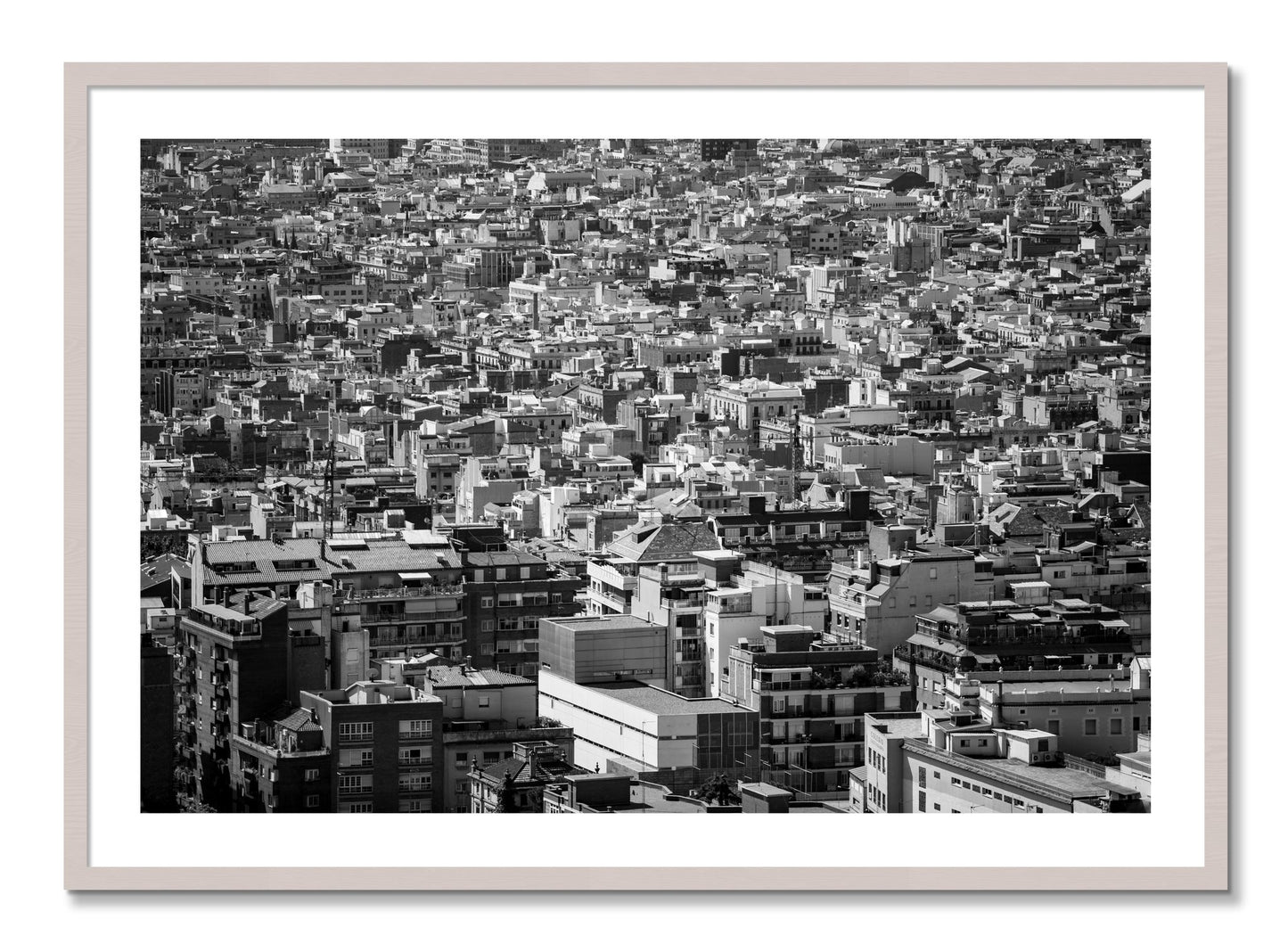 Framed photograph of Coompressed by Dylan Ozanich, White Maple frame, Borders