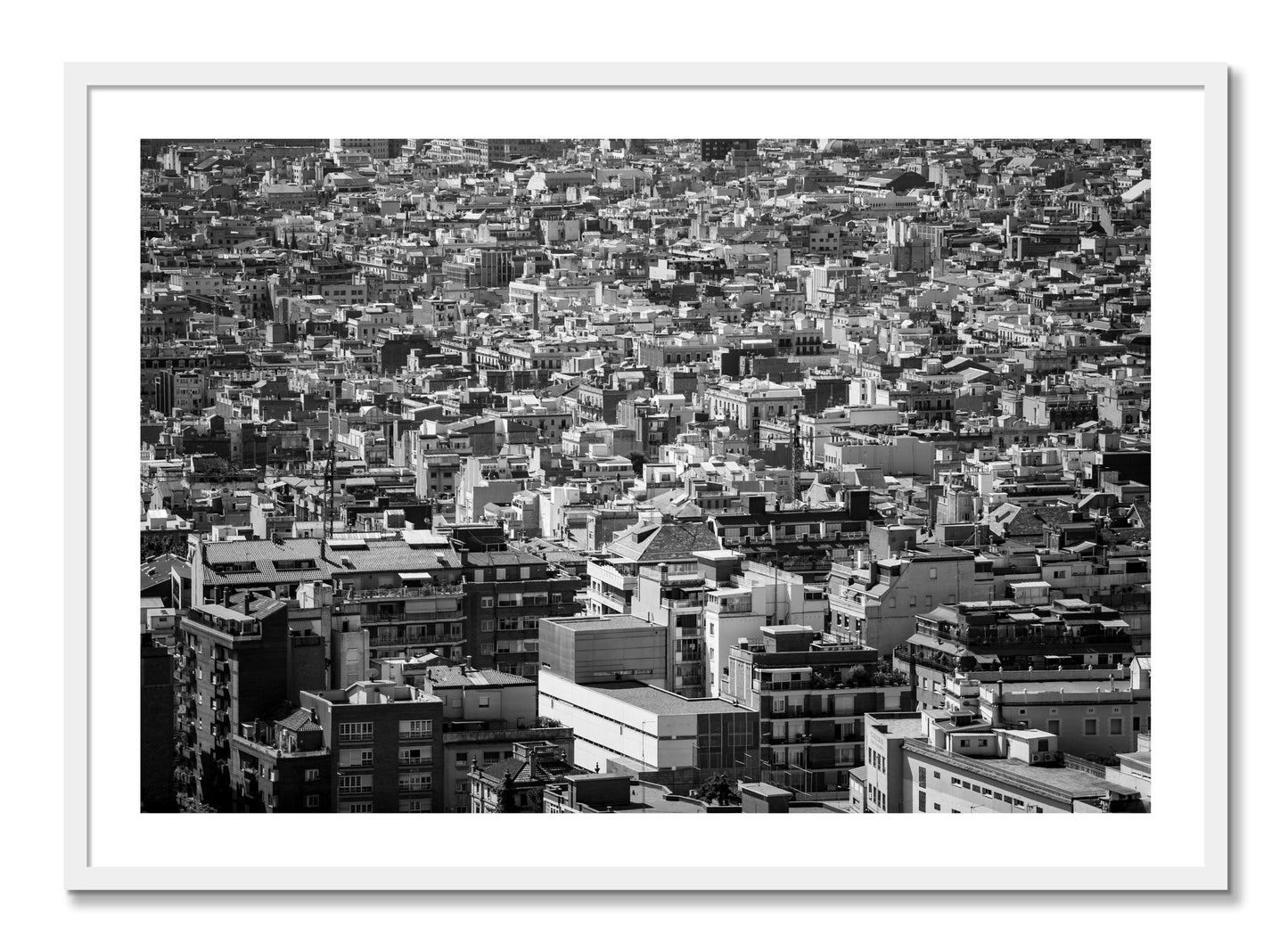 Framed photograph of Coompressed by Dylan Ozanich, White frame, Full Bleed