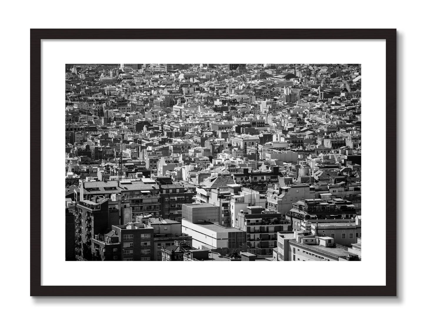 Framed photograph of Coompressed by Dylan Ozanich, Black Walnut frame, Borders