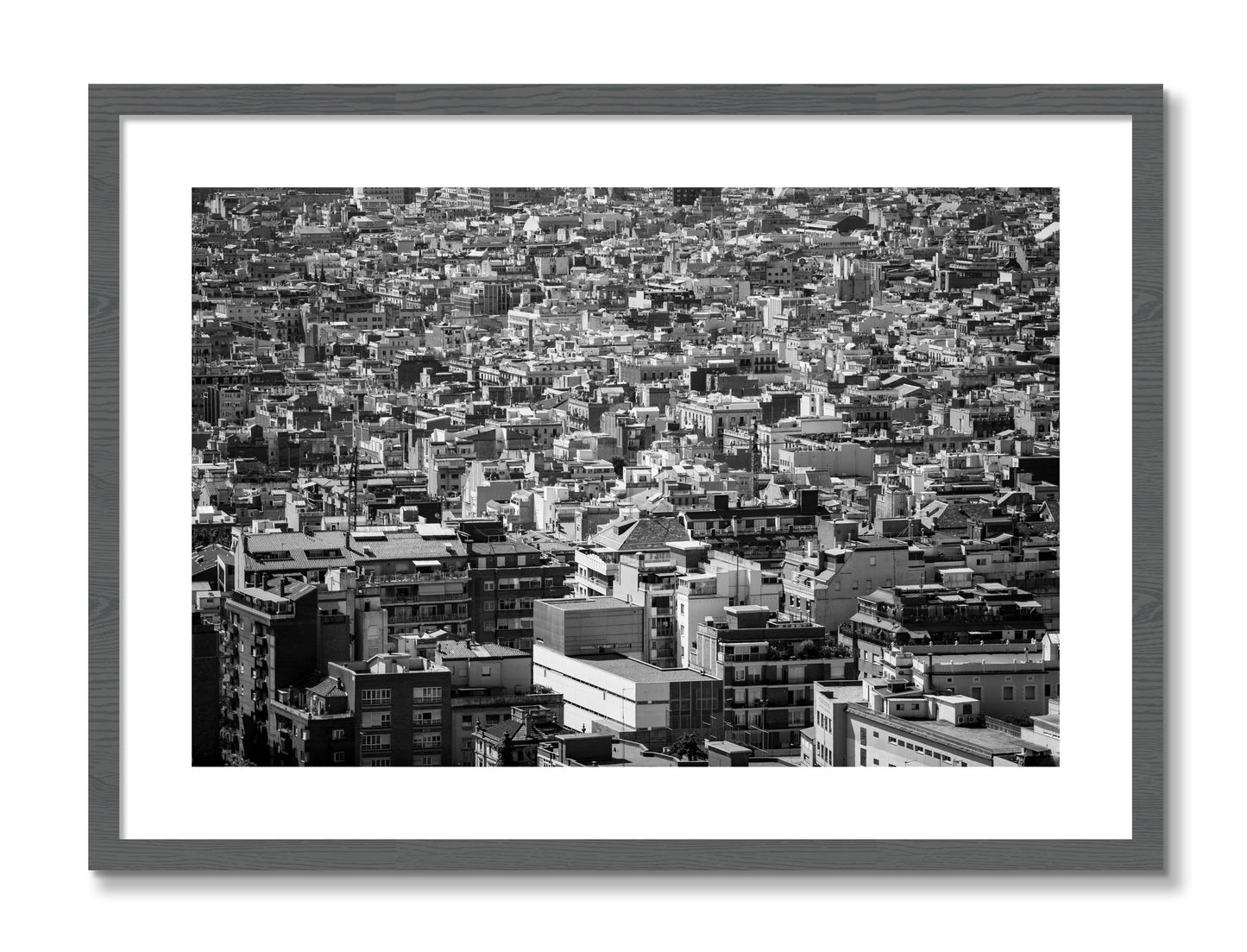 Framed photograph of Coompressed by Dylan Ozanich, Grey frame, Borders