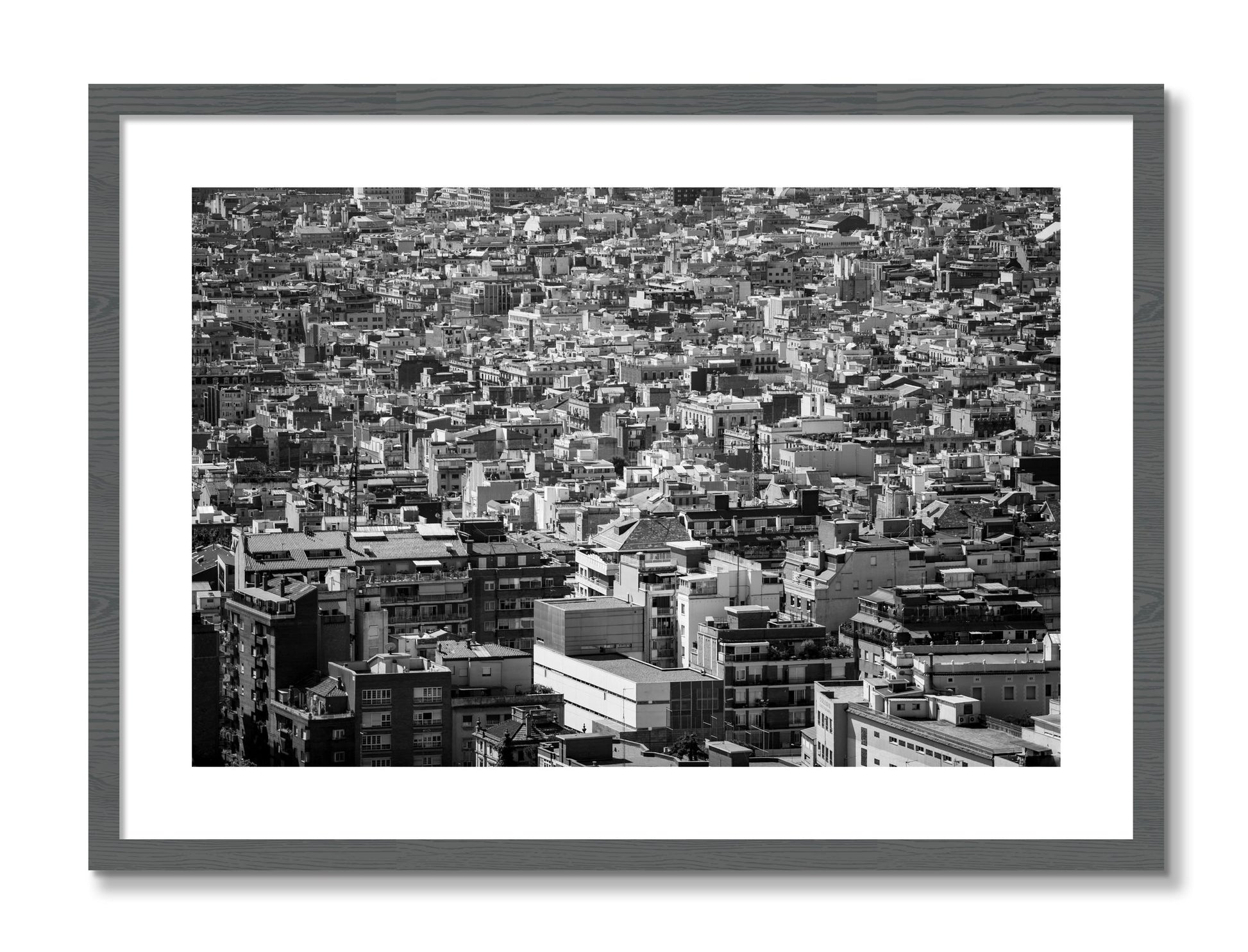 Framed photograph of Coompressed by Dylan Ozanich, Grey frame, Borders