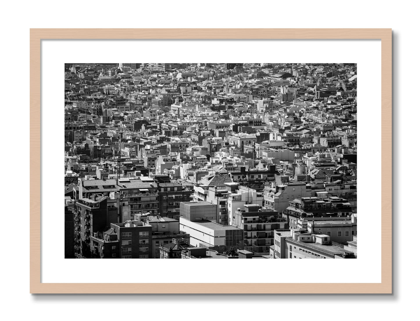 Framed photograph of Coompressed by Dylan Ozanich, Maple frame, Borders