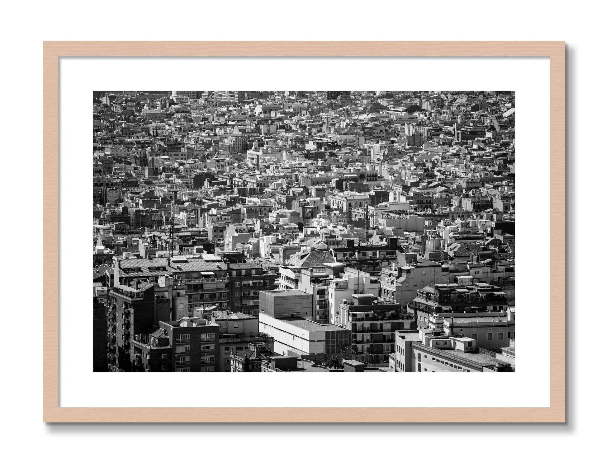 Framed photograph of Coompressed by Dylan Ozanich, Maple frame, Borders