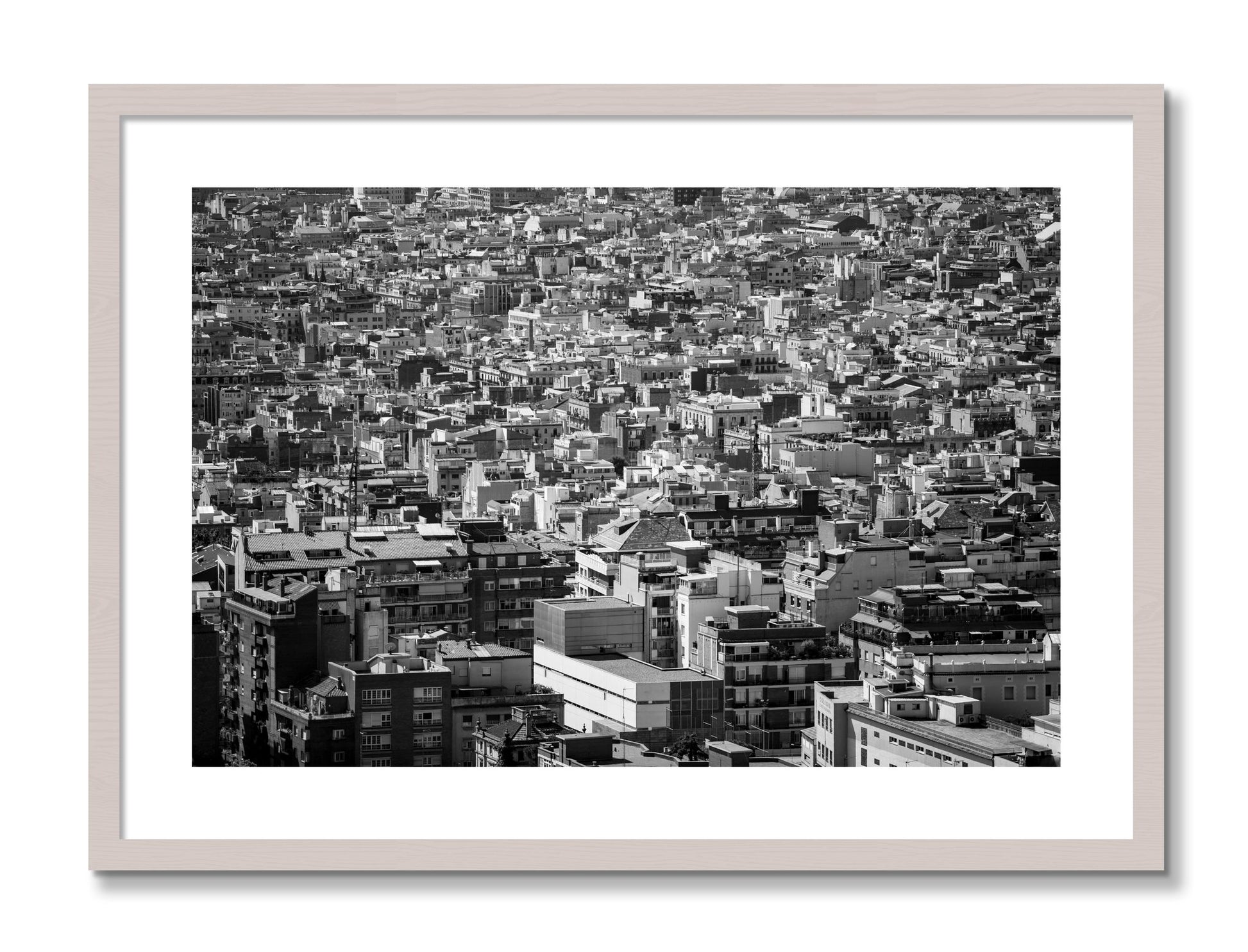 Framed photograph of Coompressed by Dylan Ozanich, White Maple frame, Borders