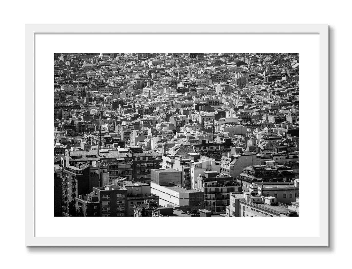 Framed photograph of Coompressed by Dylan Ozanich, White frame, Borders