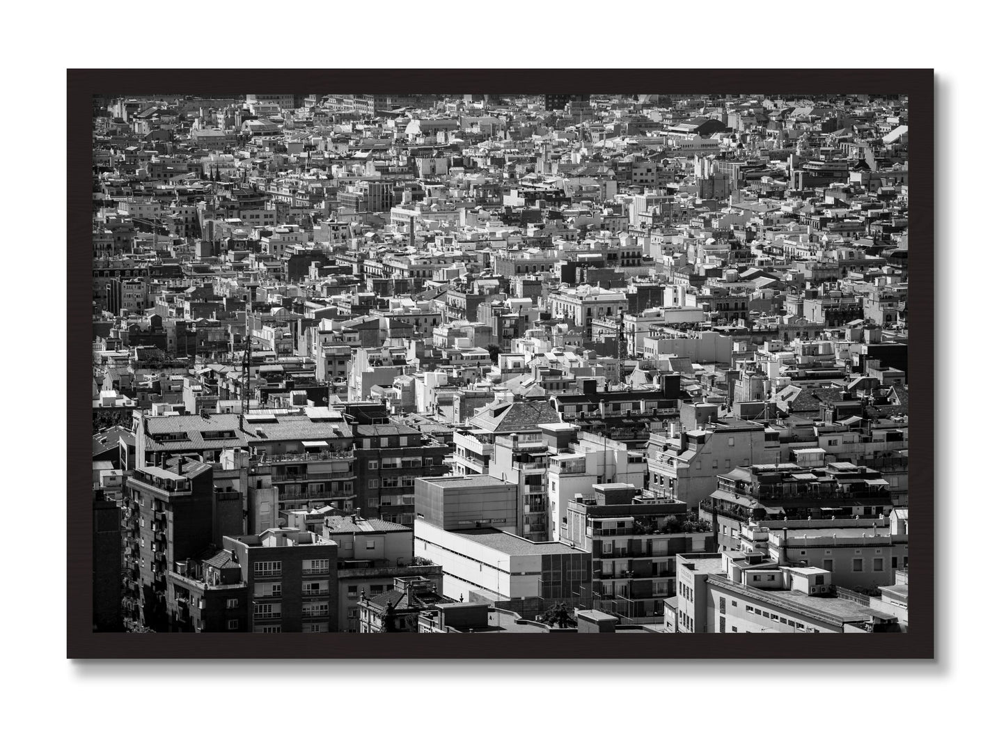Framed photograph of Coompressed by Dylan Ozanich, Black Walnut frame, Full Bleed
