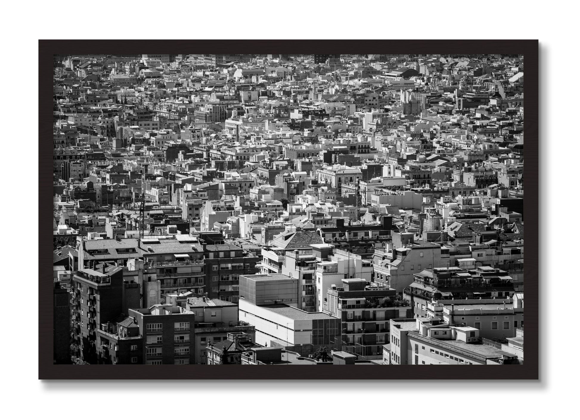 Framed photograph of Coompressed by Dylan Ozanich, Black Walnut frame, Full Bleed