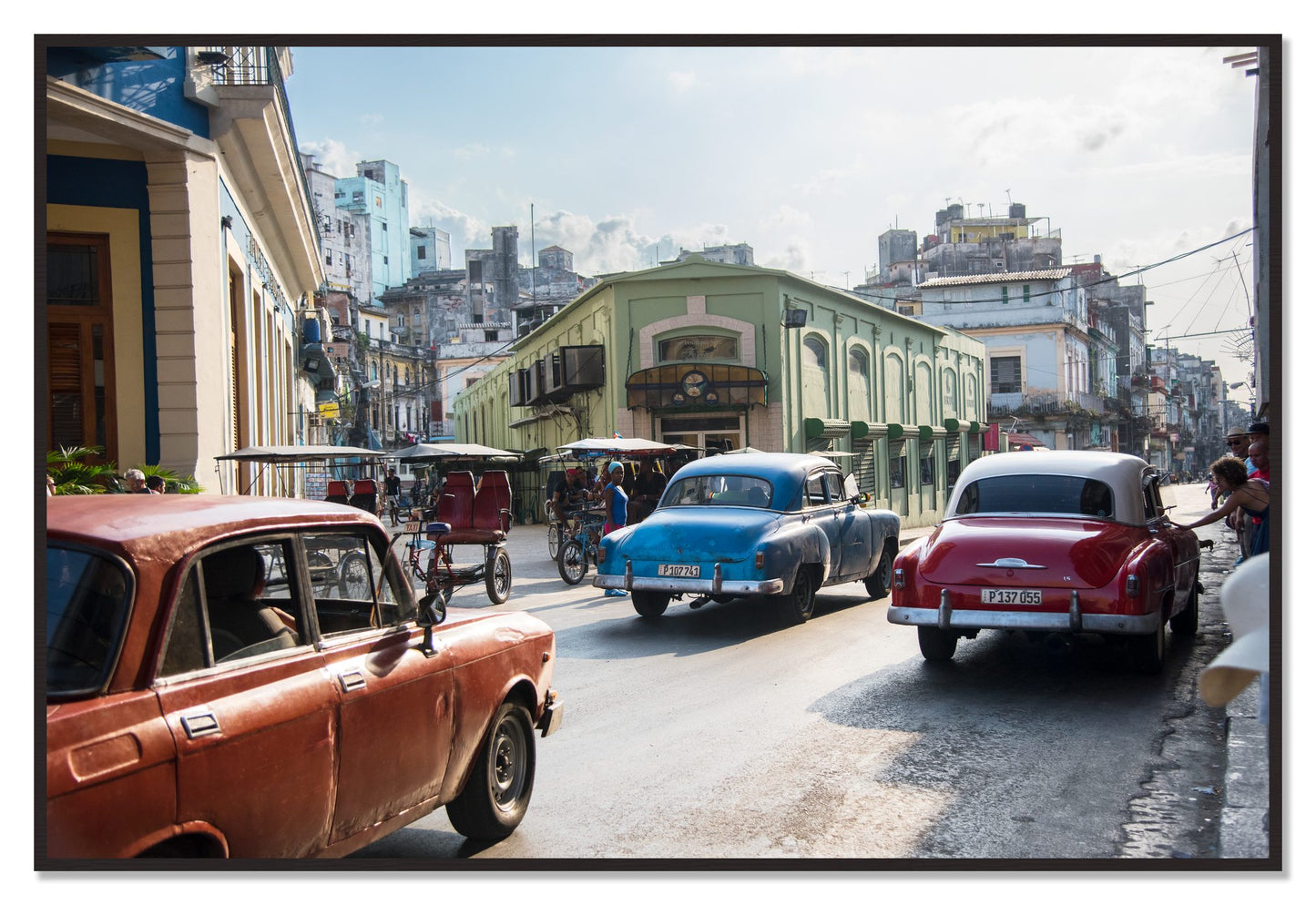 Cuba by Dylan Ozanich, 48×72 Full Bleed Print in a Black Walnut frame