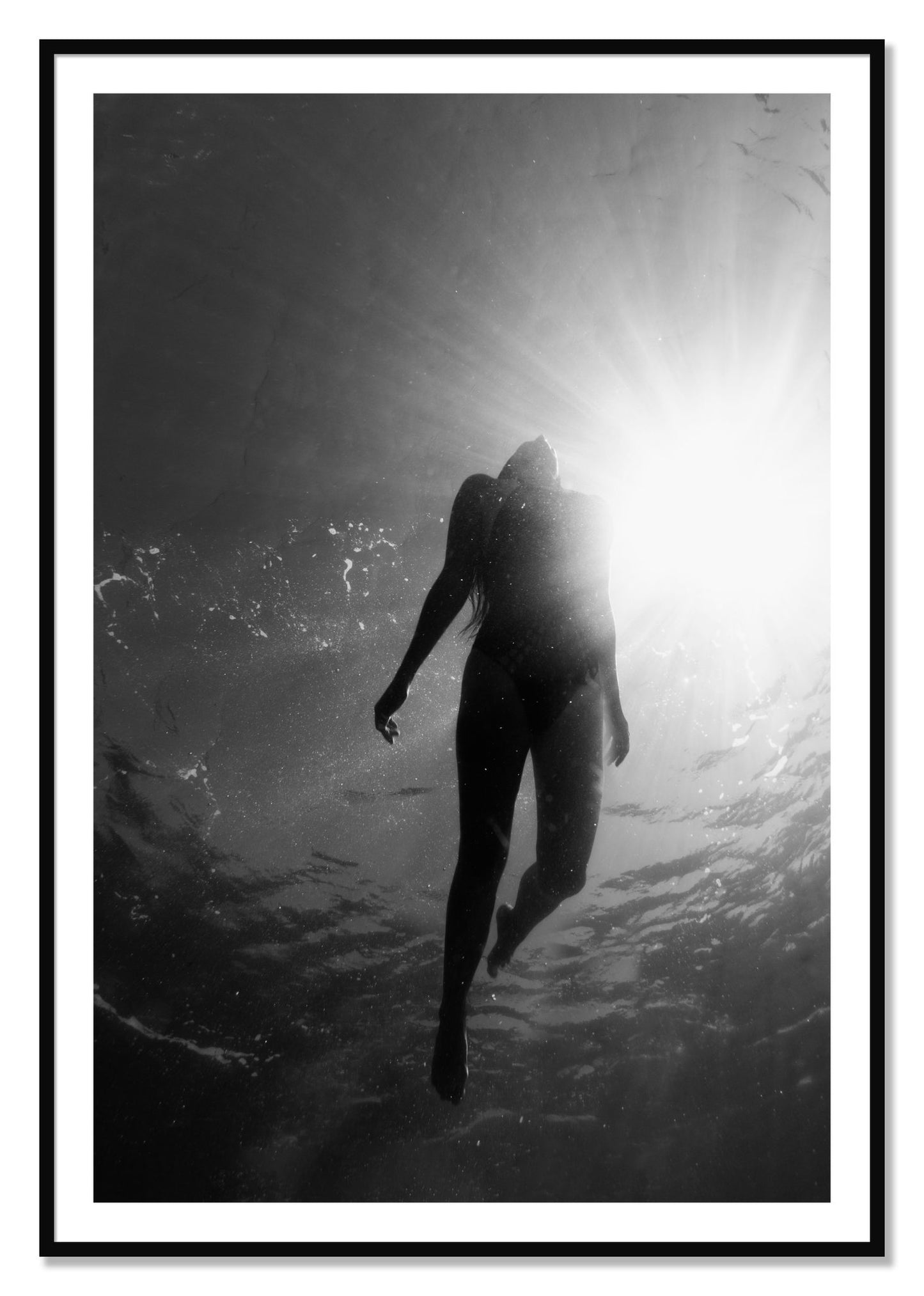 Framed photograph of Depth by Dylan Ozanich, Black frame, Borders