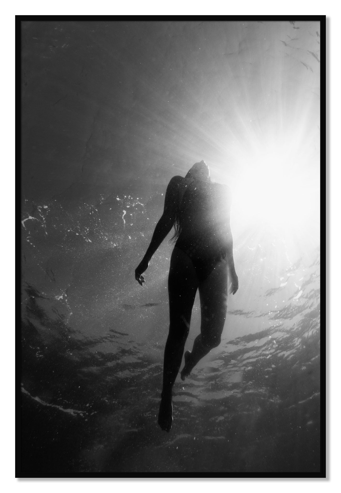 Framed photograph of Depth by Dylan Ozanich, Black frame, Full Bleed