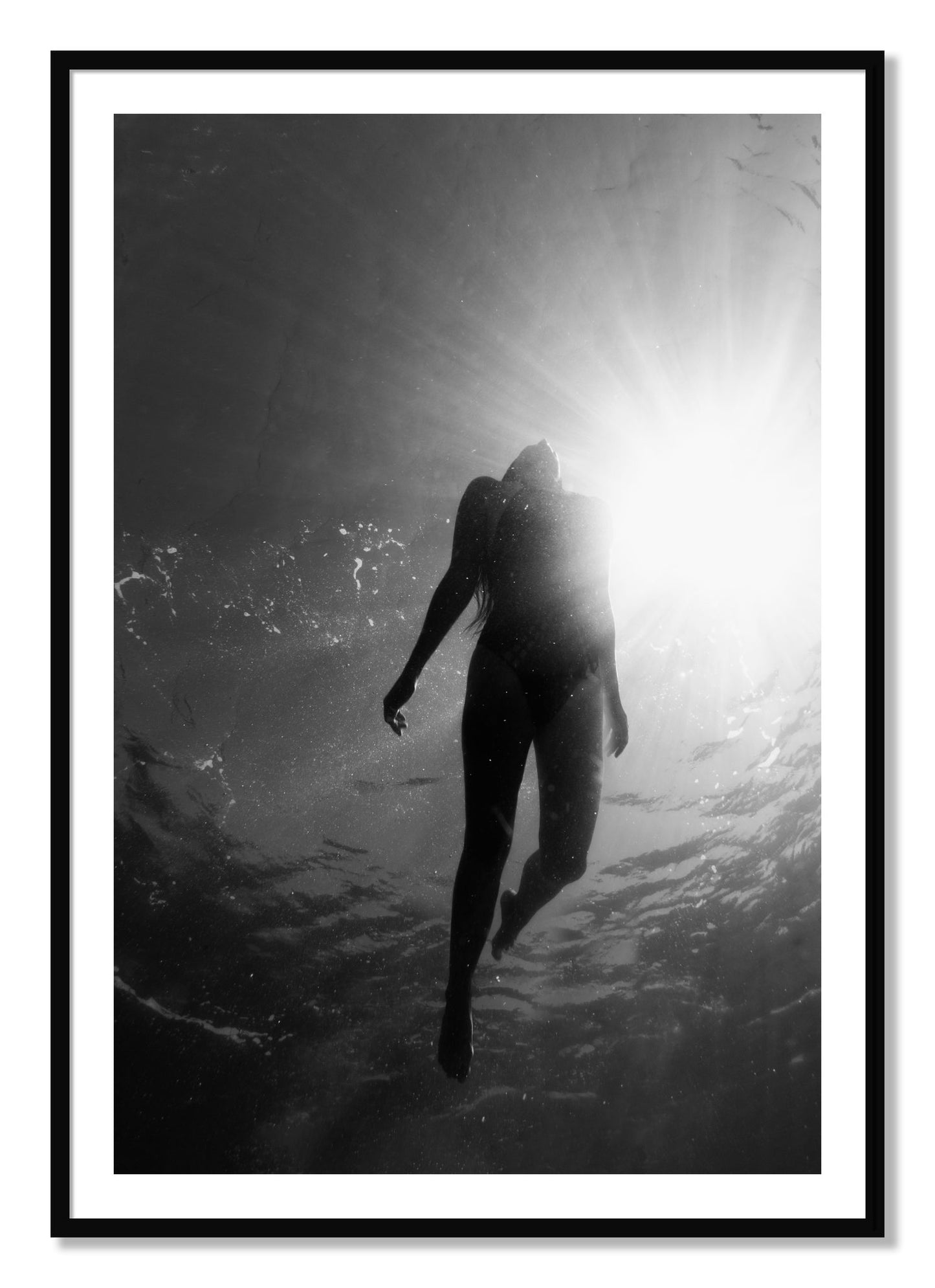 Framed photograph of Depth by Dylan Ozanich, Black frame, Borders