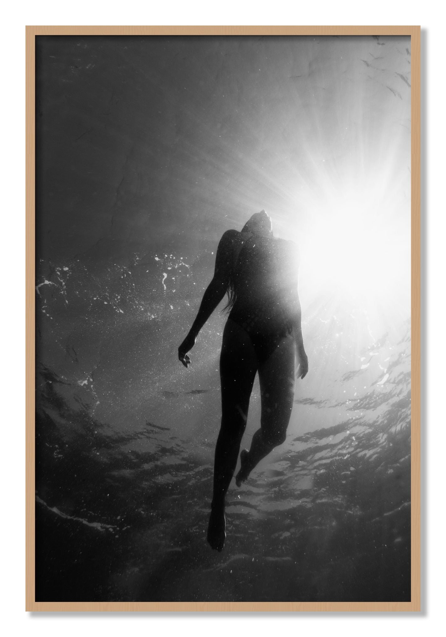Framed photograph of Depth by Dylan Ozanich, Oak frame, Full Bleed