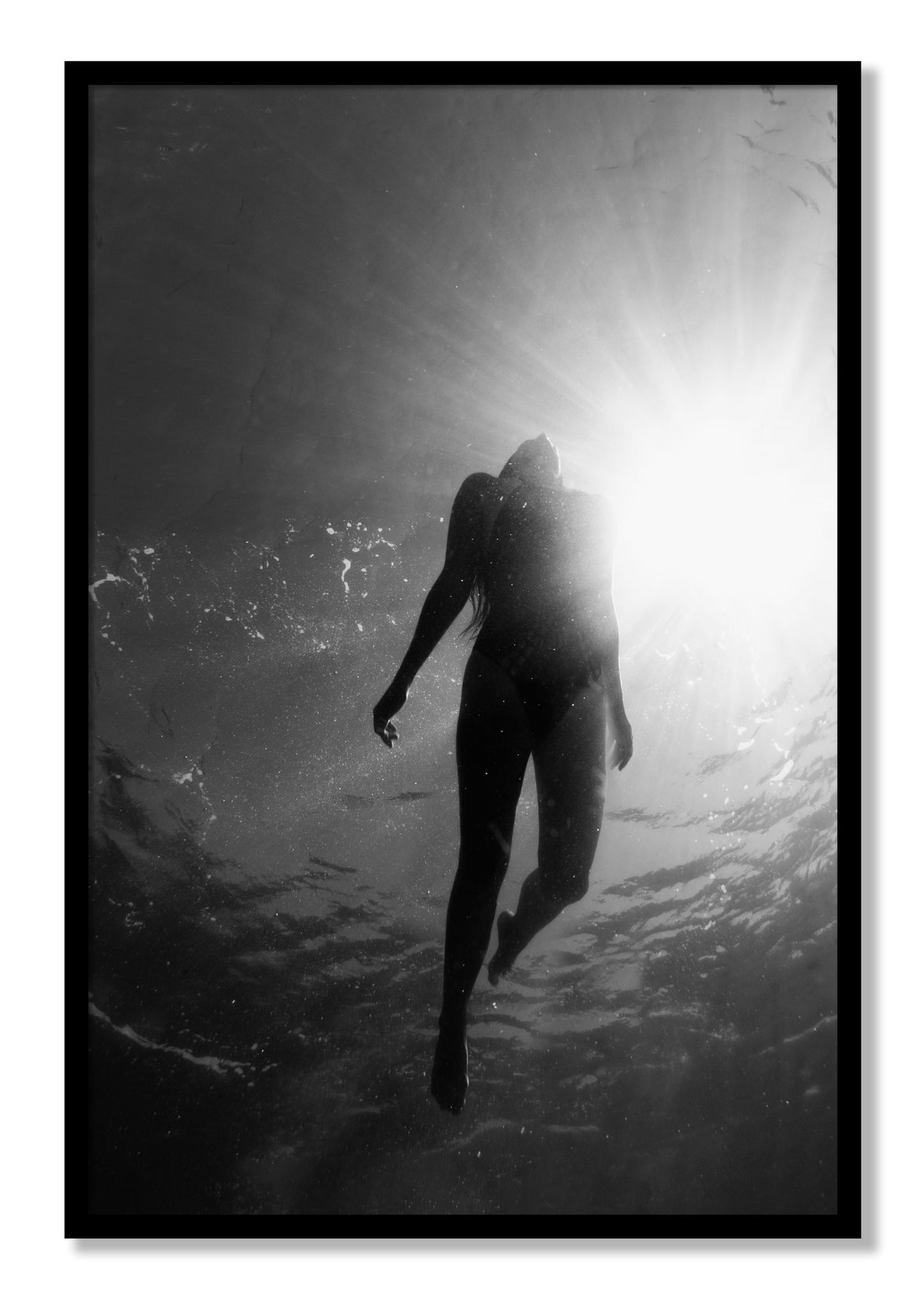 Framed photograph of Depth by Dylan Ozanich, Black frame, Full Bleed