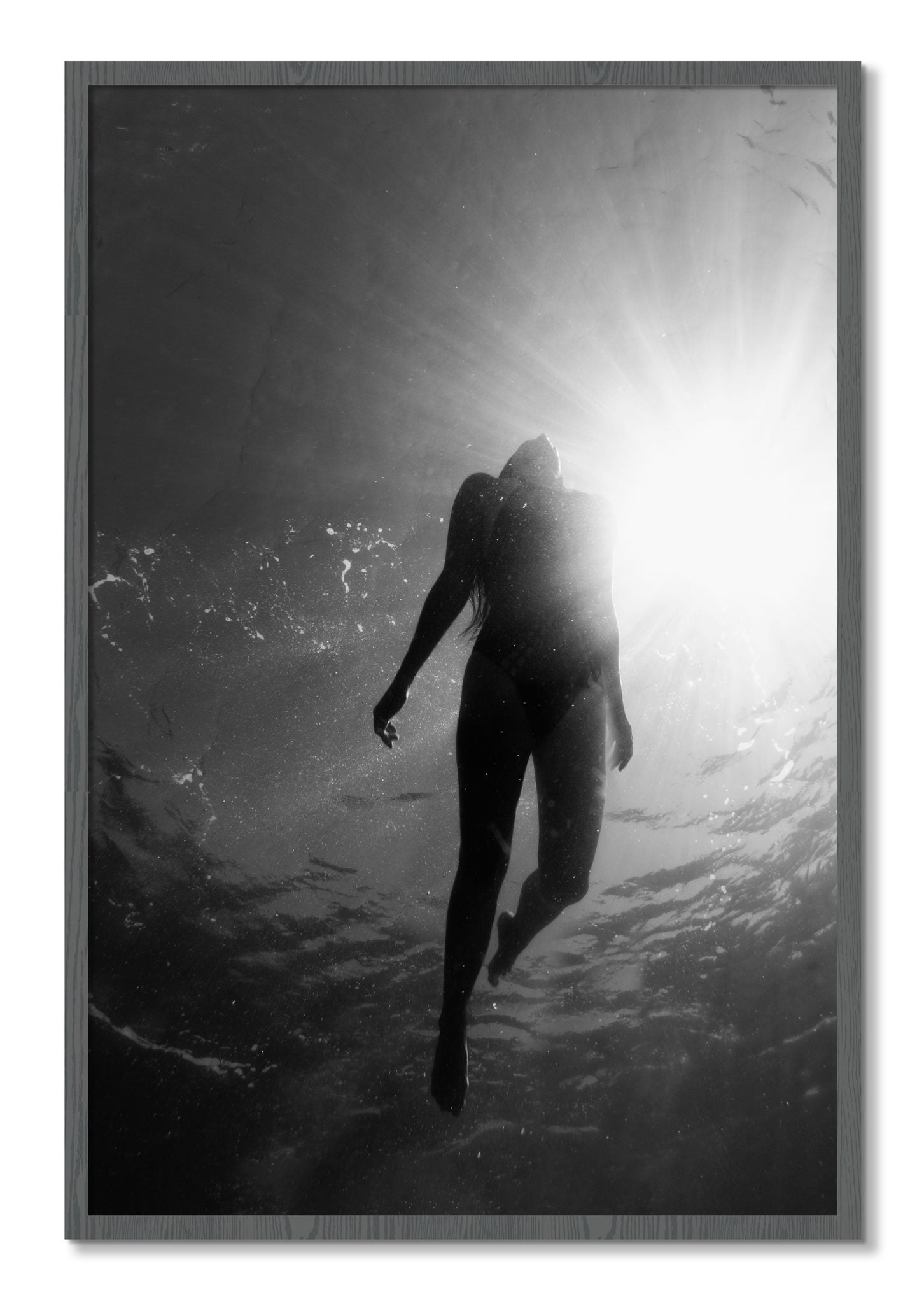 Framed photograph of Depth by Dylan Ozanich, Grey frame, Full Bleed