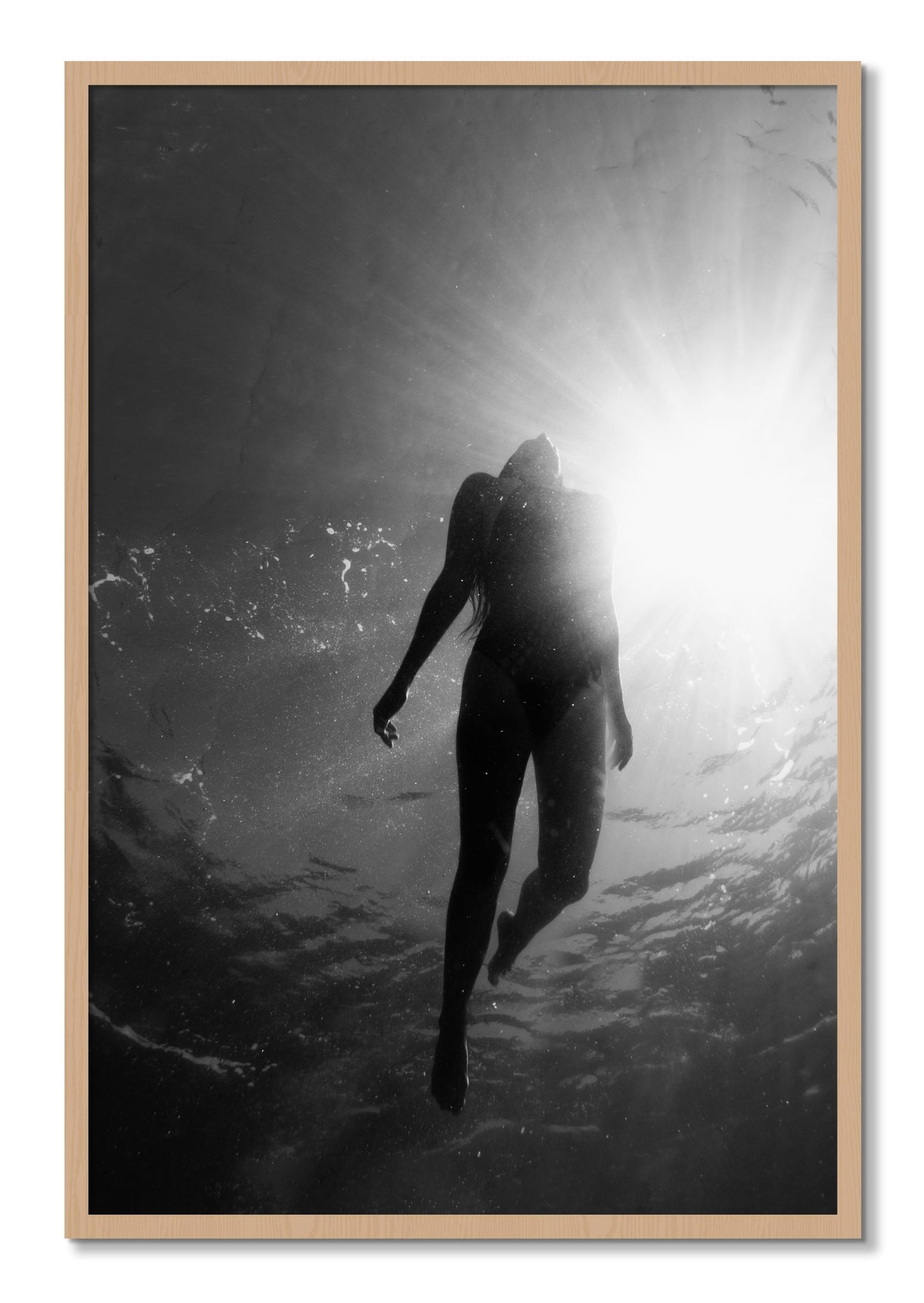 Framed photograph of Depth by Dylan Ozanich, Oak frame, Full Bleed