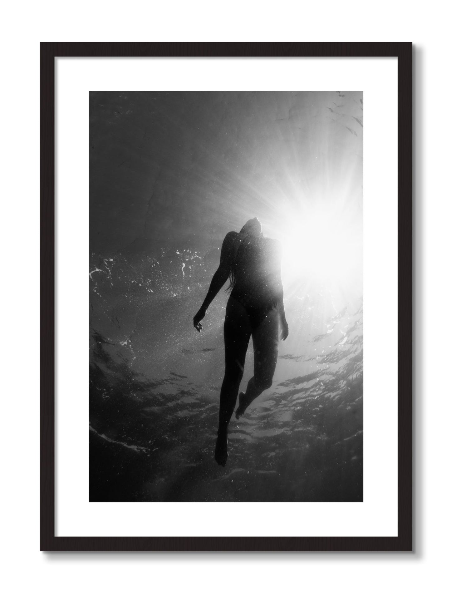 Framed photograph of Depth by Dylan Ozanich, Black frame, Borders
