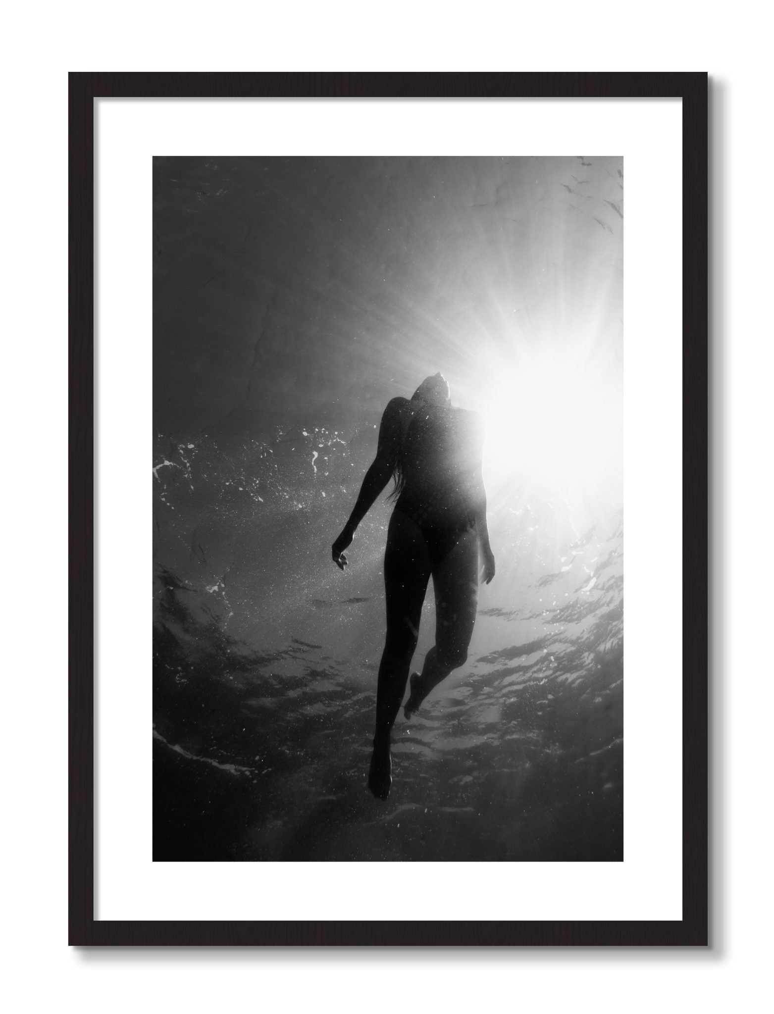 Framed photograph of Depth by Dylan Ozanich, Black frame, Borders