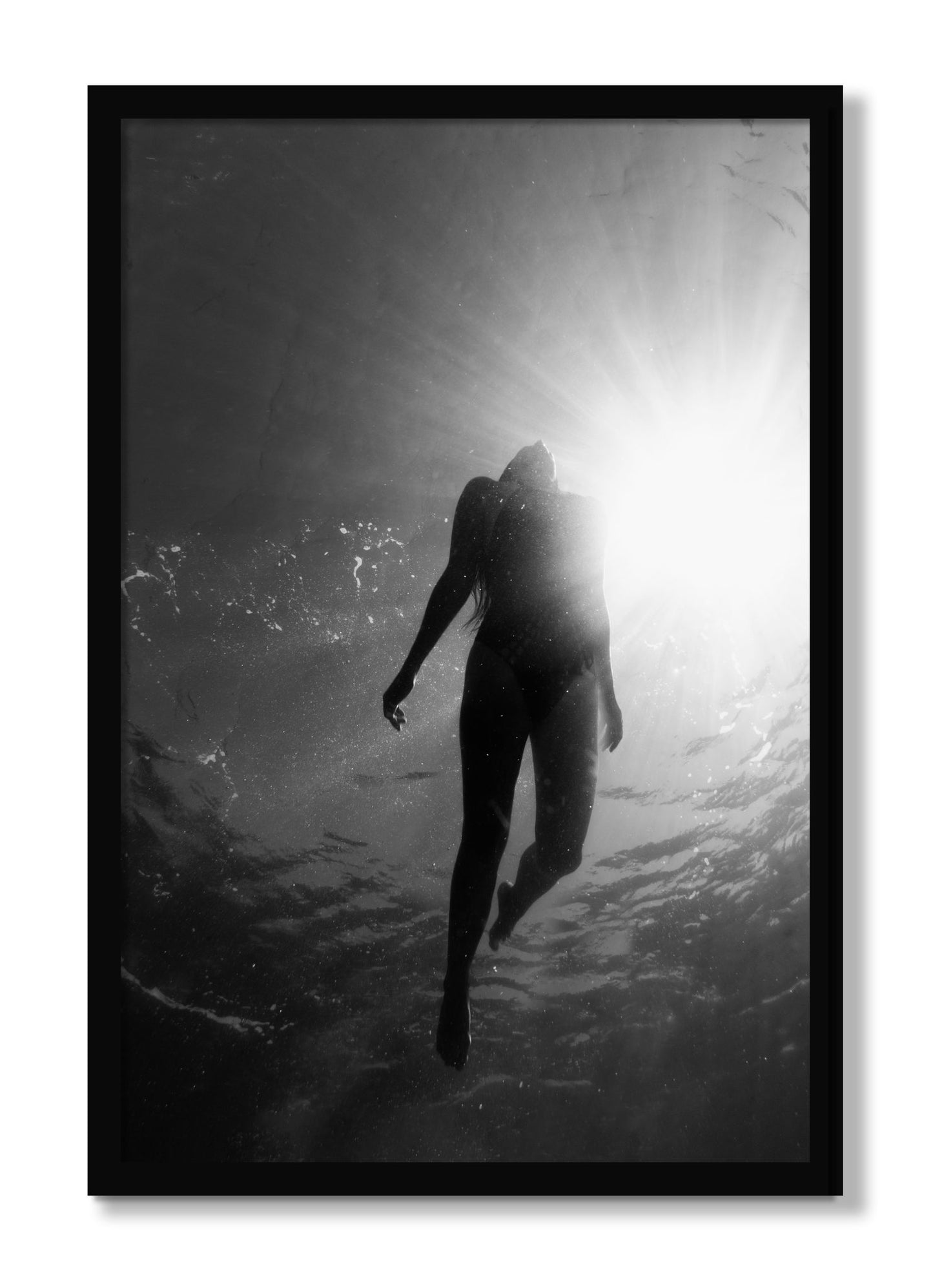 Framed photograph of Depth by Dylan Ozanich, Black frame, Full Bleed