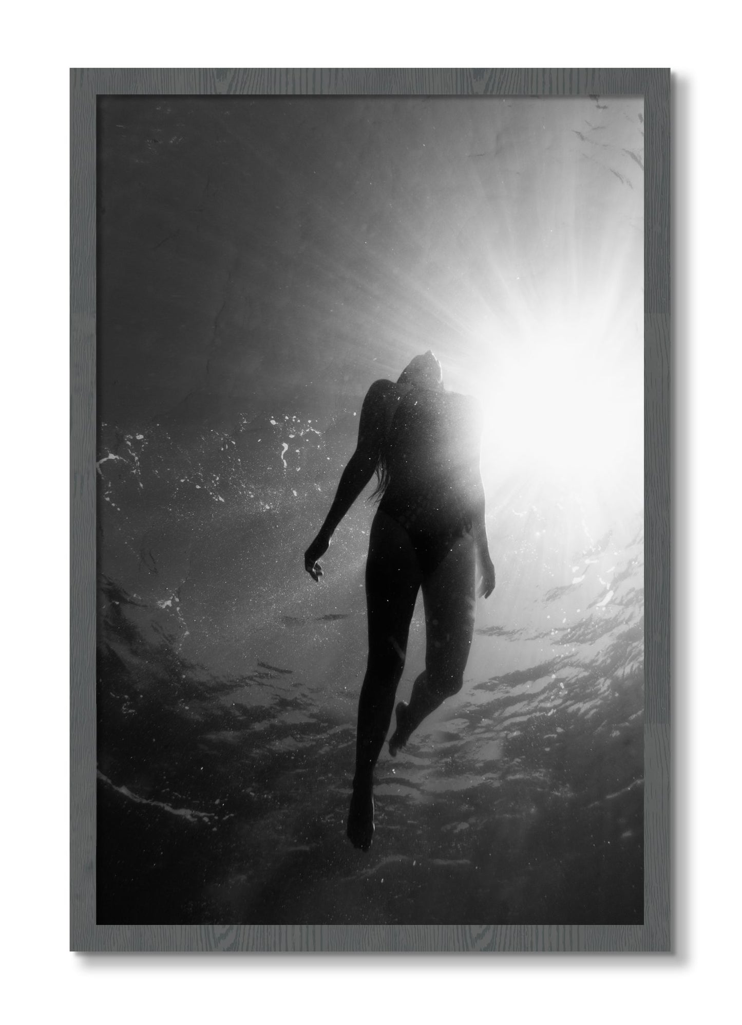 Framed photograph of Depth by Dylan Ozanich, Grey frame, Full Bleed
