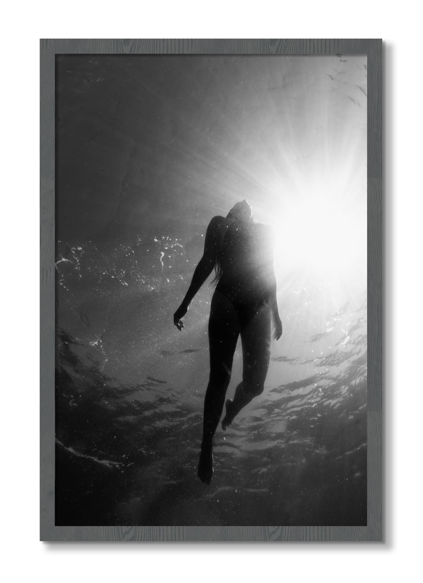 Framed photograph of Depth by Dylan Ozanich, Grey frame, Full Bleed