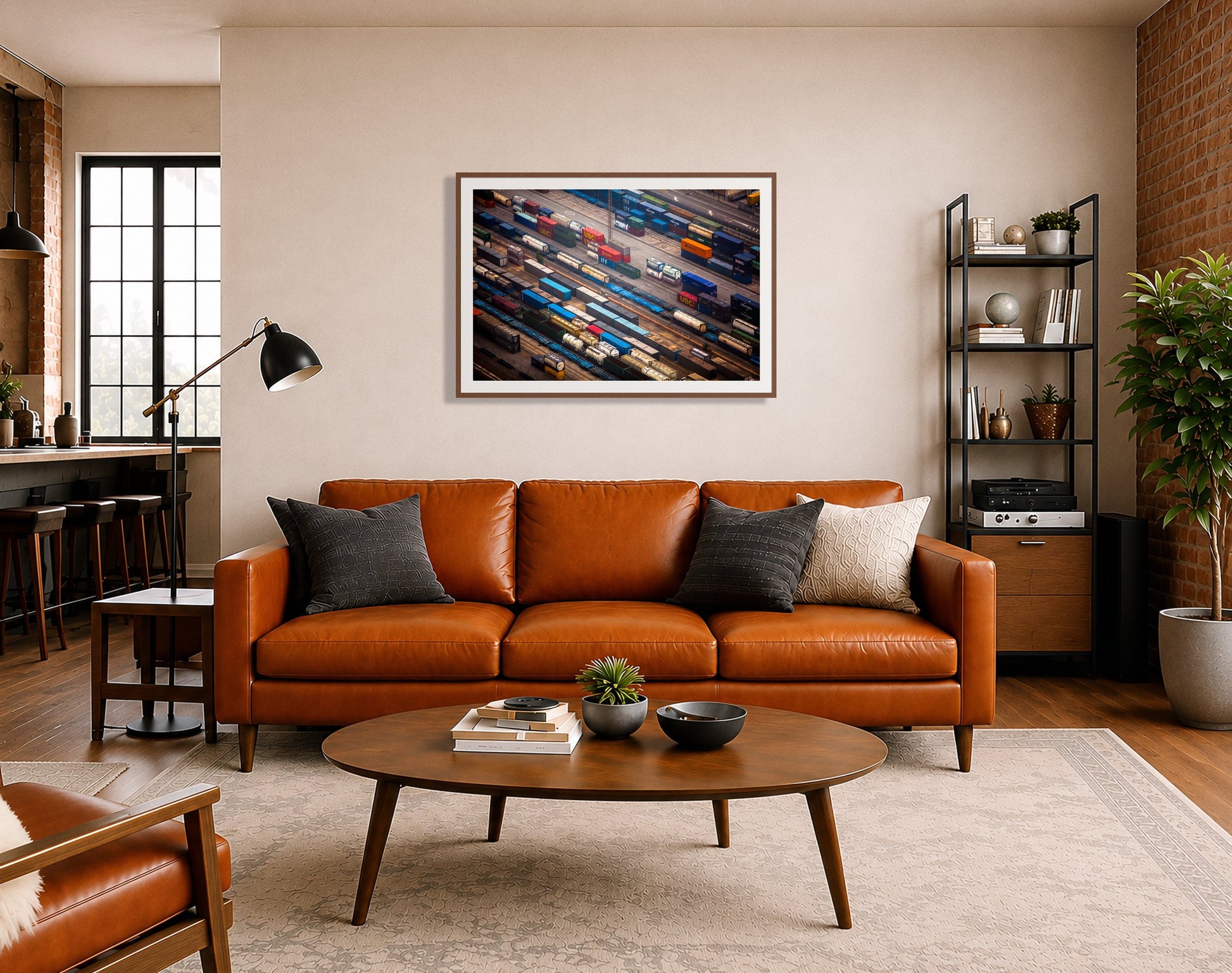 Framed photograph of Distribute by Dylan Ozanich displayed on a wall