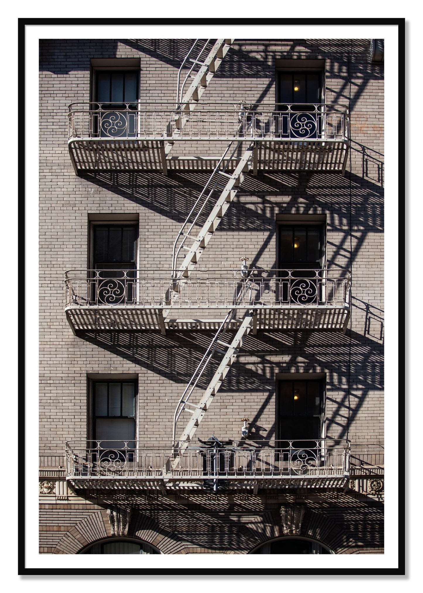 Escape by Dylan Ozanich, 48×72 print with a White Border in a Black frame