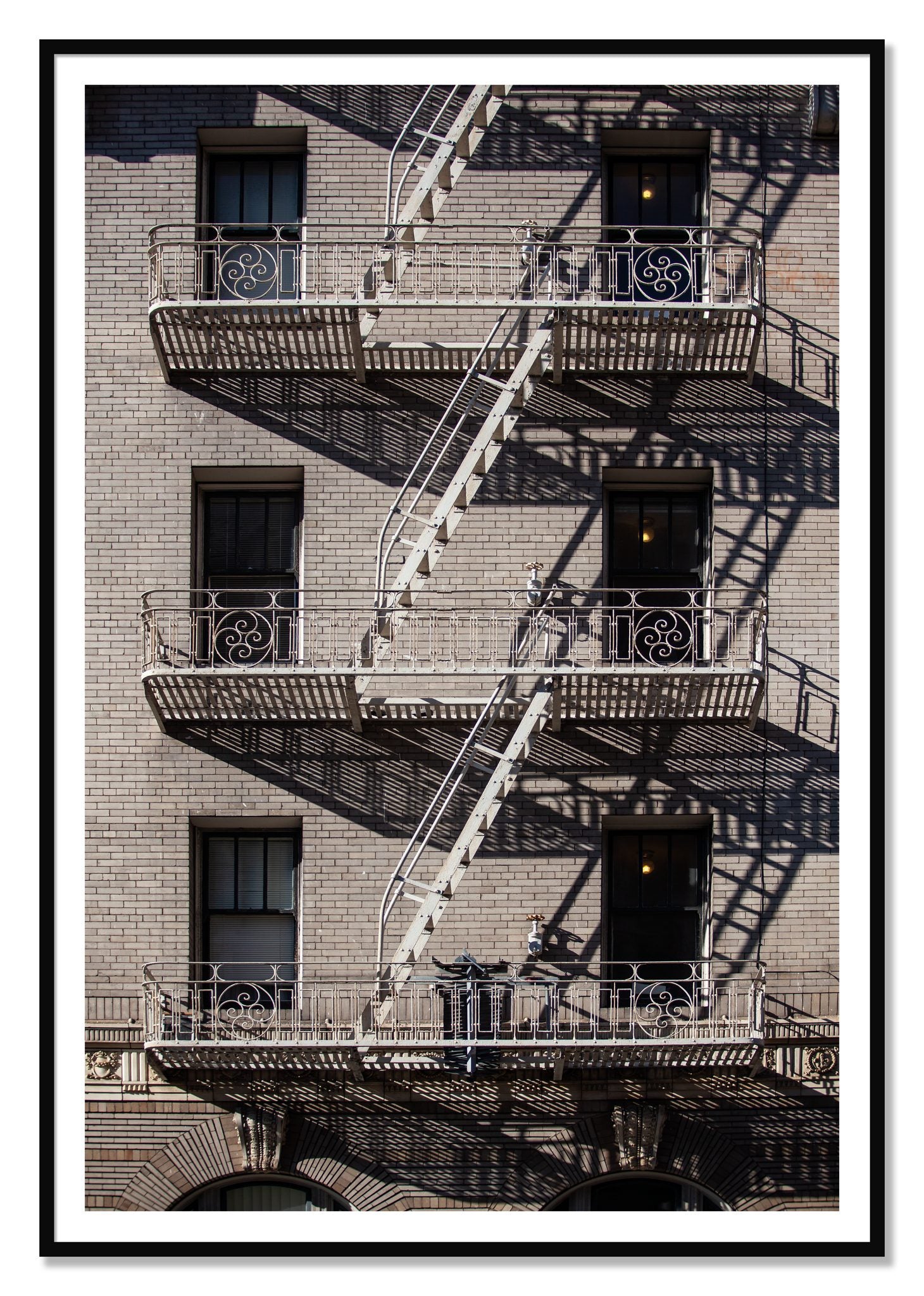 Escape by Dylan Ozanich, 48×72 print with a White Border in a Black frame