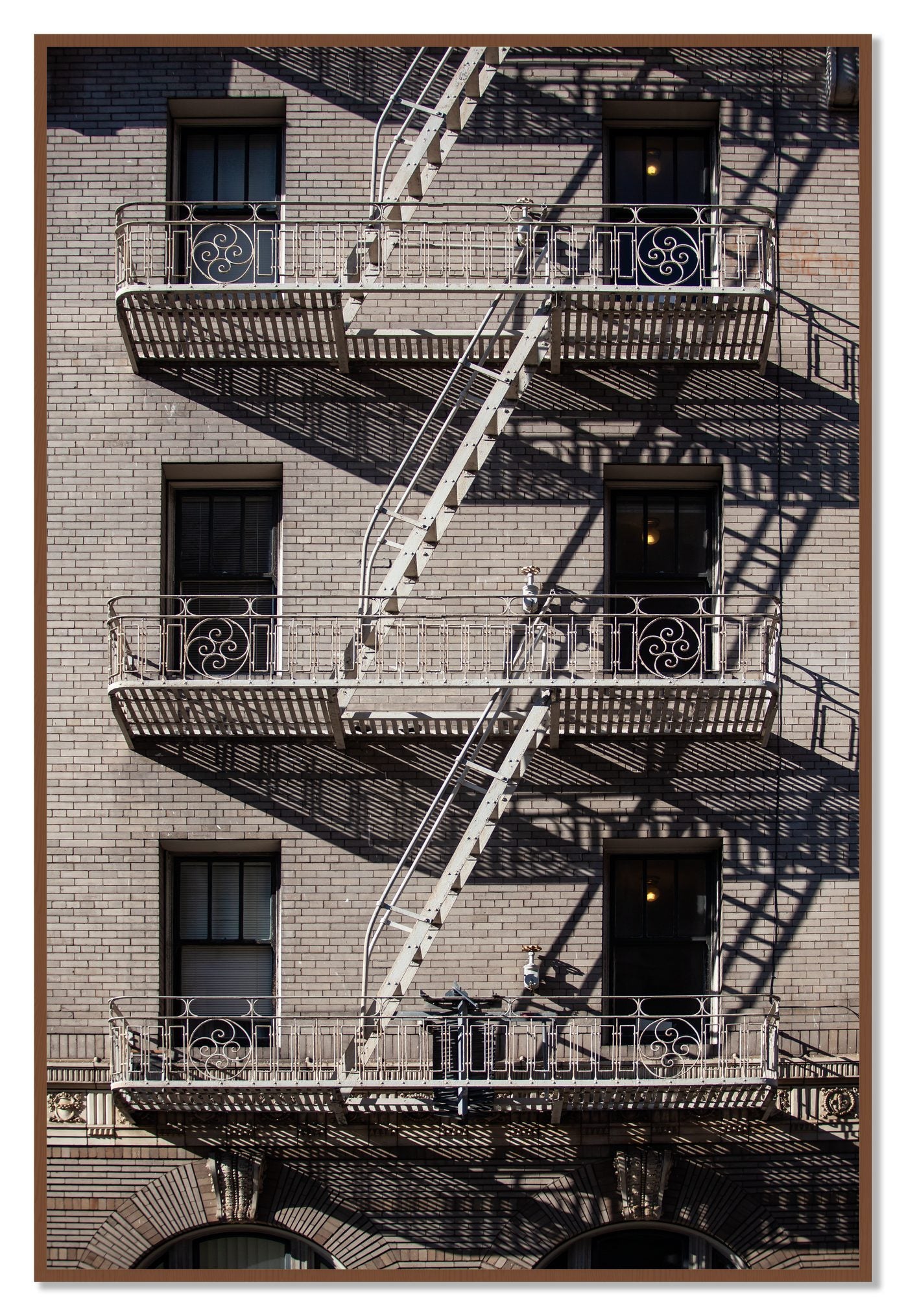Escape by Dylan Ozanich, 48×72 Full Bleed Print in a Walnut frame