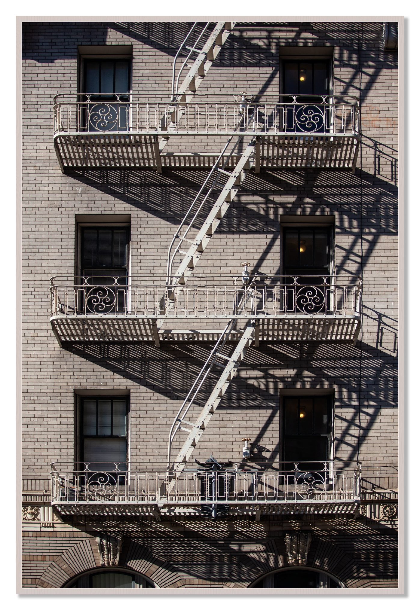 Escape by Dylan Ozanich, 48×72 Full Bleed Print in a White Maple frame