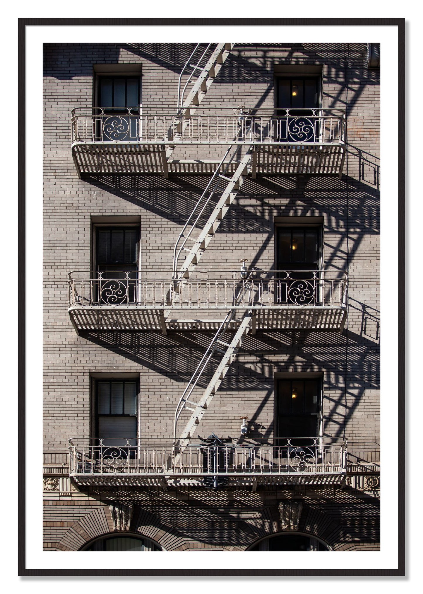 Framed photograph of Escape by Dylan Ozanich, Black Walnut frame, Borders
