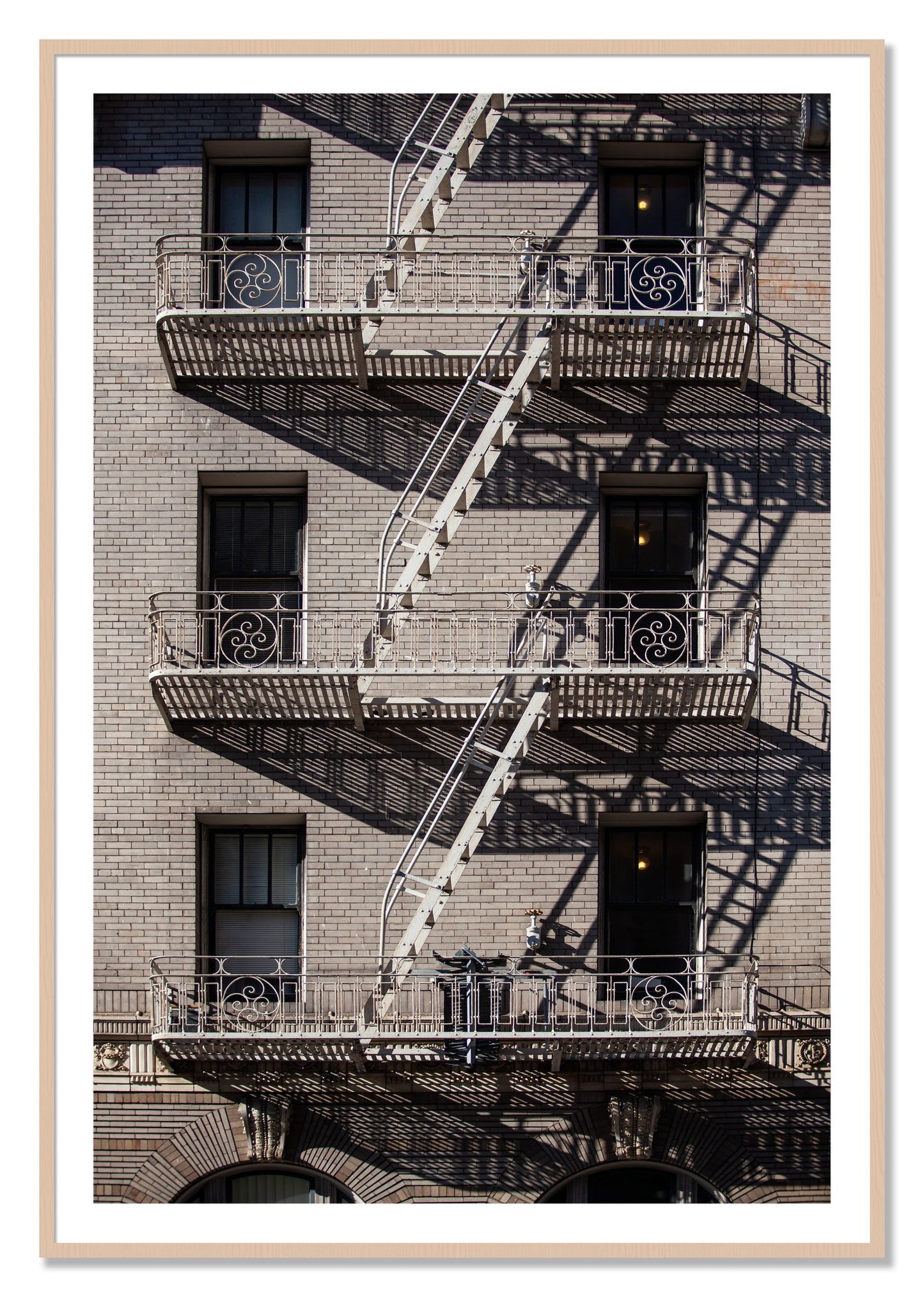 Framed photograph of Escape by Dylan Ozanich, Maple frame, Borders