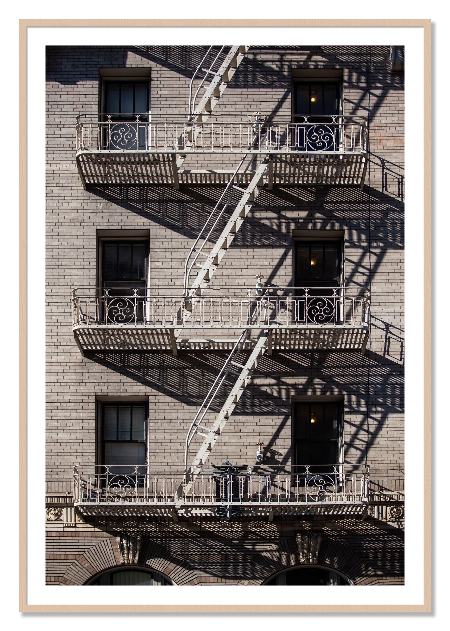Framed photograph of Escape by Dylan Ozanich, Maple frame, Borders