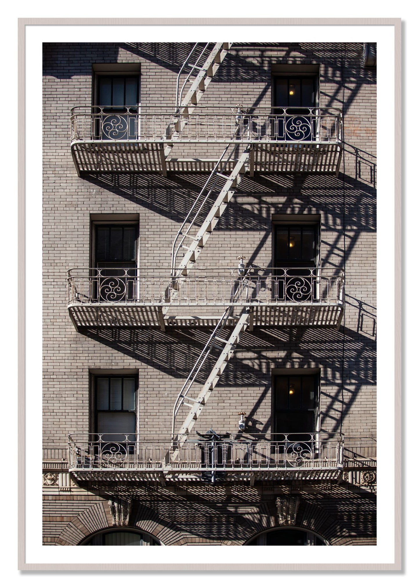 Framed photograph of Escape by Dylan Ozanich, White Maple frame, Borders