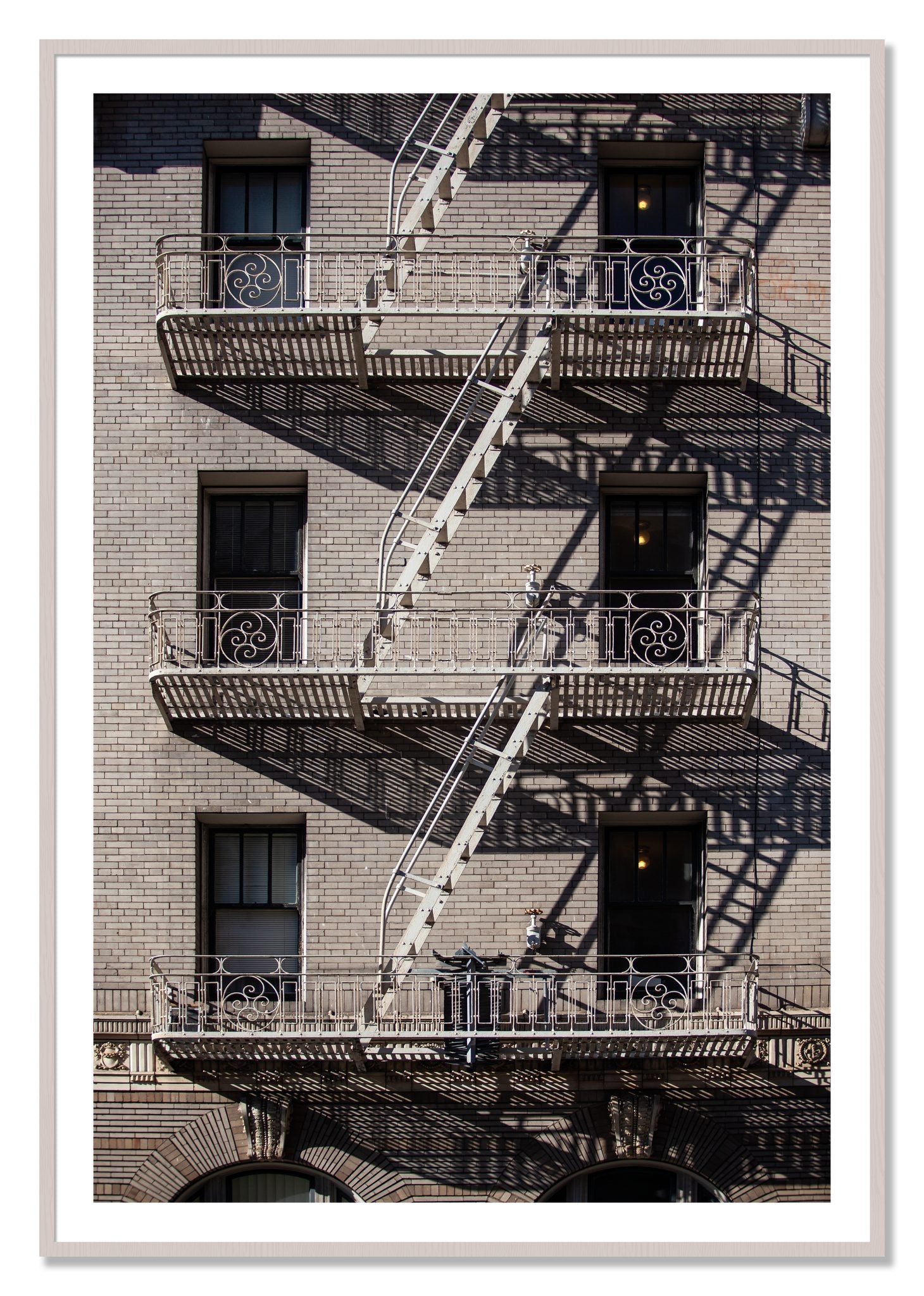 Framed photograph of Escape by Dylan Ozanich, White Maple frame, Borders