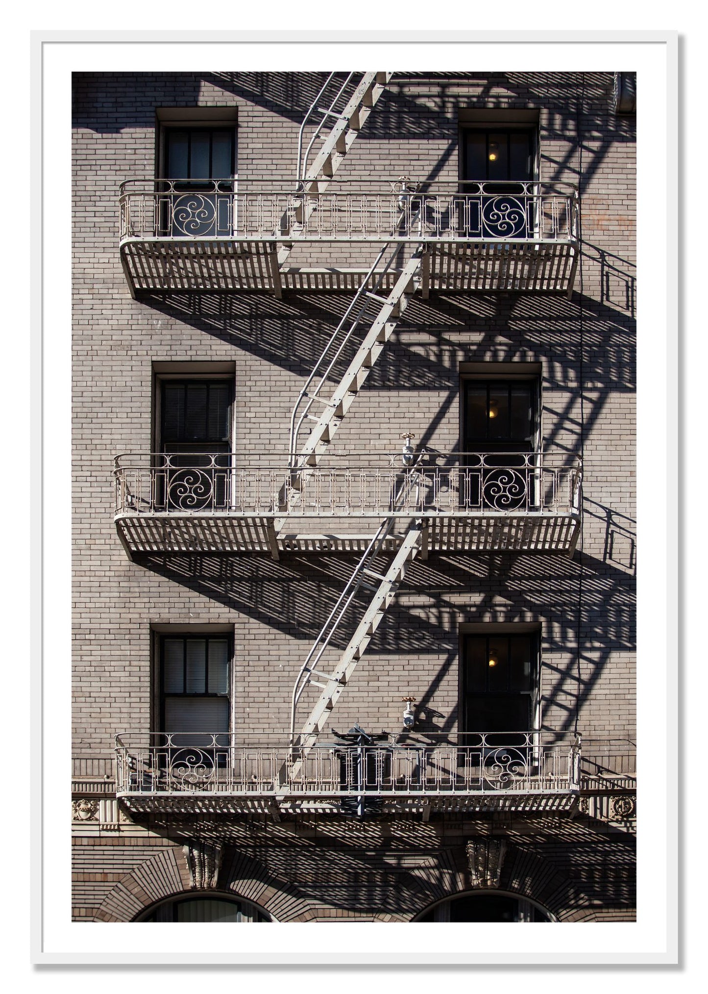 Framed photograph of Escape by Dylan Ozanich, White frame, Borders