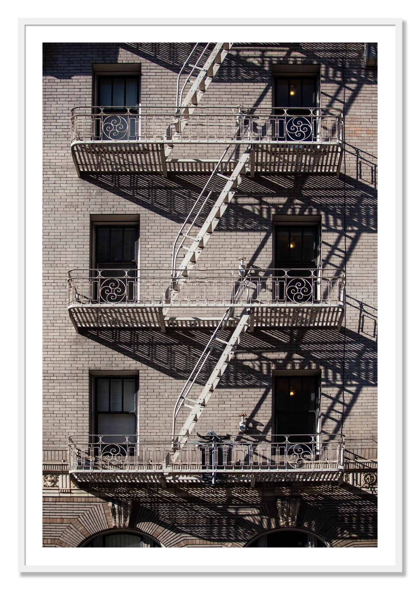 Framed photograph of Escape by Dylan Ozanich, White frame, Borders