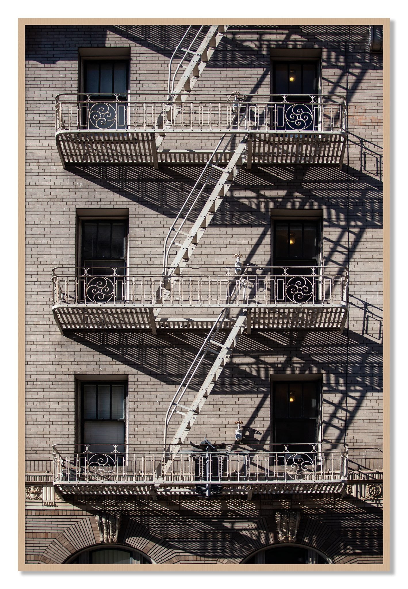 Framed photograph of Escape by Dylan Ozanich, Oak frame, Full Bleed