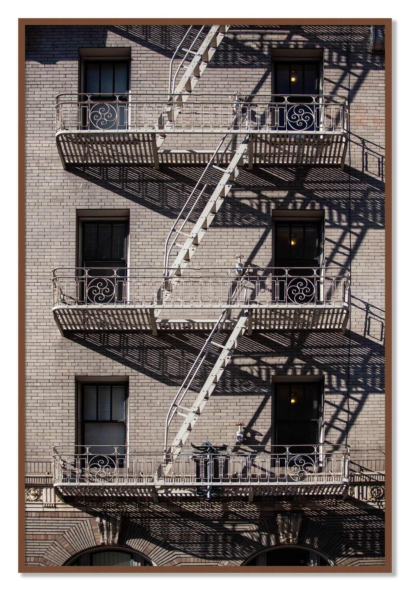 Framed photograph of Escape by Dylan Ozanich, Walnut frame, Full Bleed