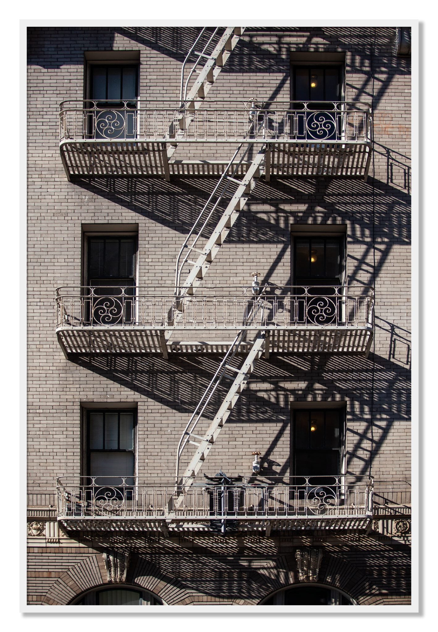 Framed photograph of Escape by Dylan Ozanich, White frame, Full Bleed